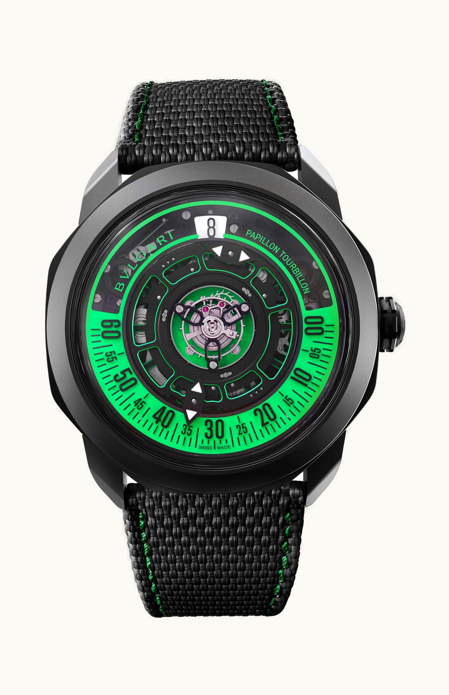 Bulgari Bvlgari Octo Roma Striking Papillon Tourbillon 44mm - Black DLC, Sapphire, Titanium - Manual Winding