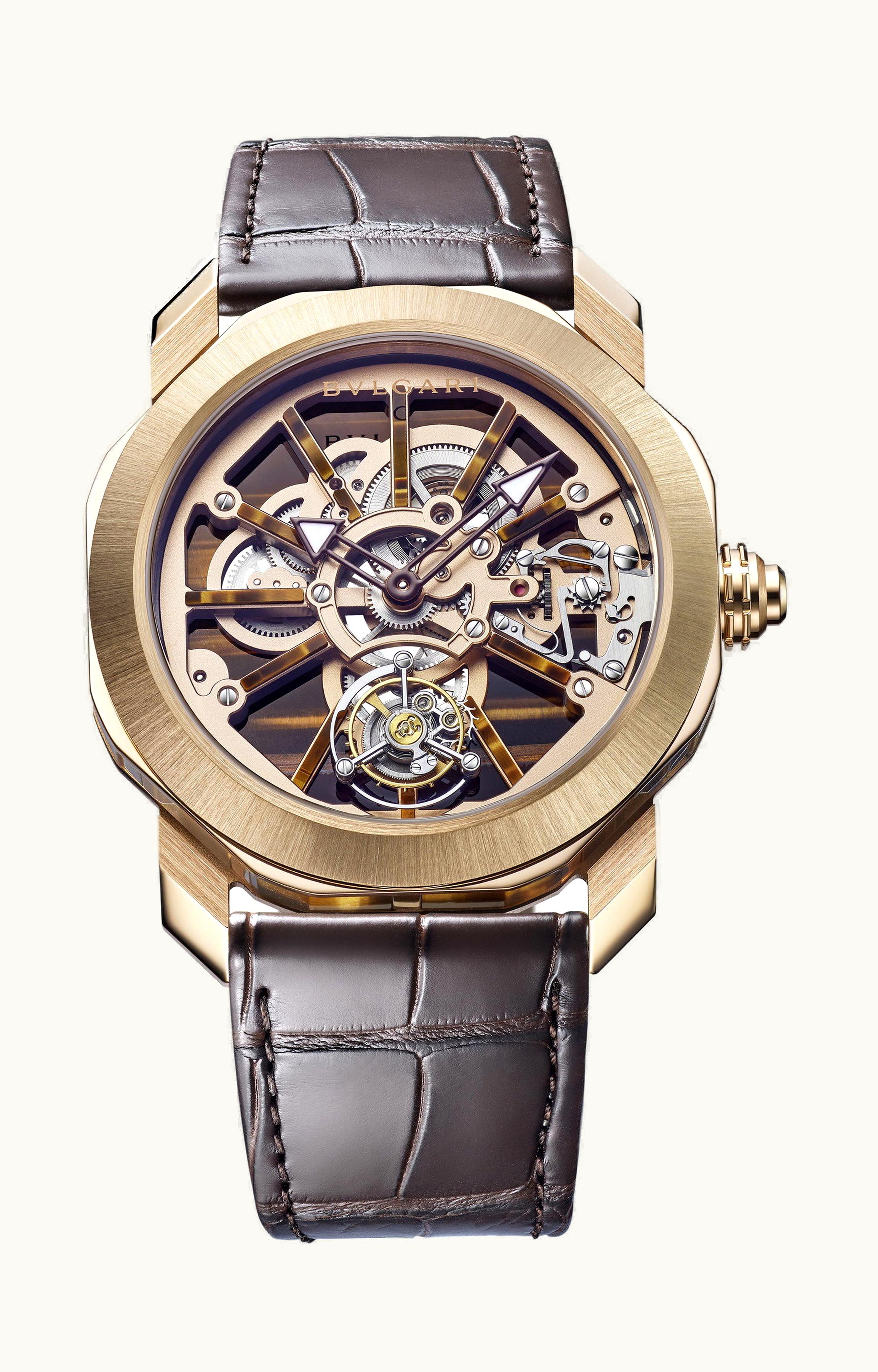 Bulgari Bvlgari Octo Roma Precious Naturalia 44mm - Rose Gold - Manual Winding