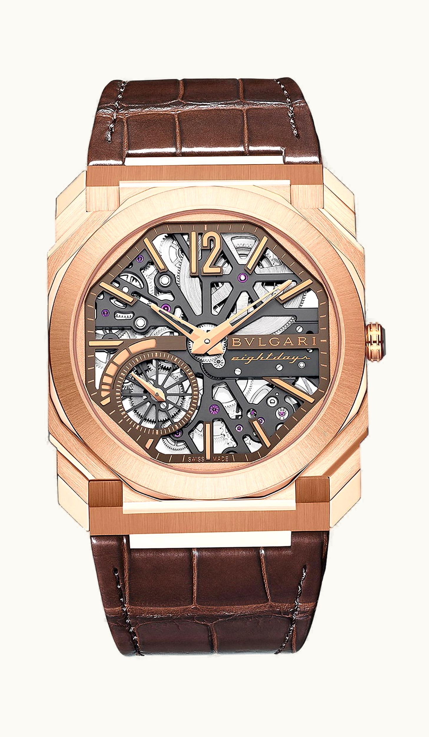 Bulgari Bvlgari Octo Finissimo Skeleton 8 Days 40mm - Rose Gold - Manual Winding