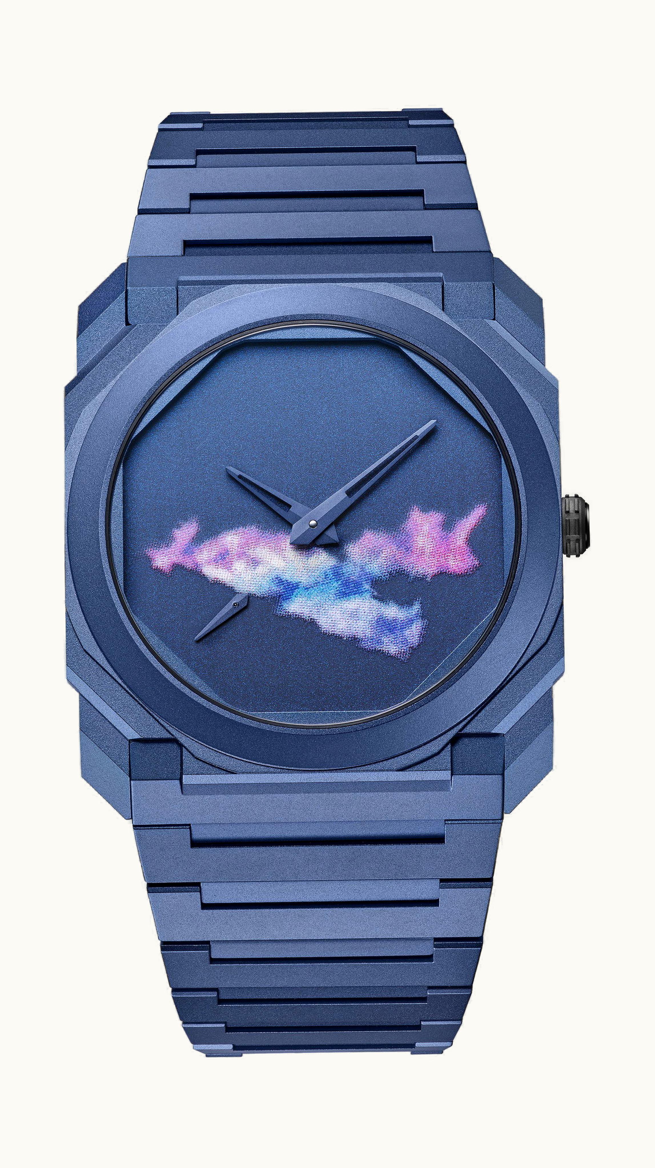 Bulgari Bvlgari Octo Finissimo X Laurent Grasso 40mm - Blue PVD, Titanium - Automatic Winding