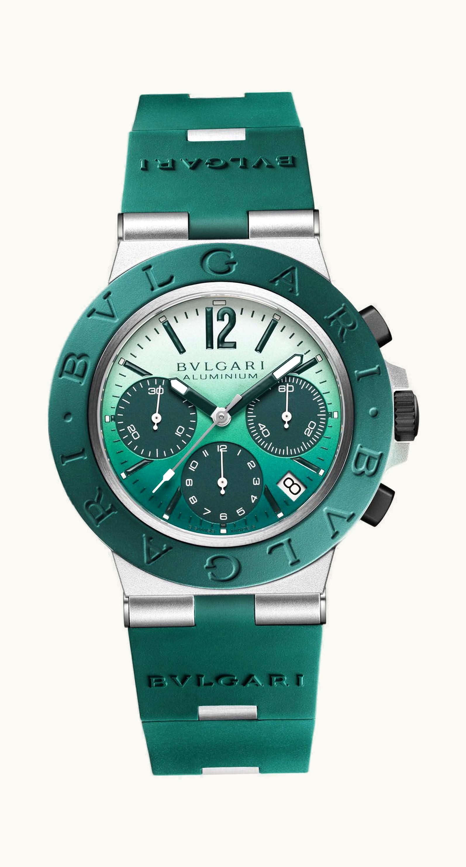 Bulgari Bvlgari Bvlgari Aluminium Chronograph Smeraldo 40mm - Aluminium - Automatic Winding