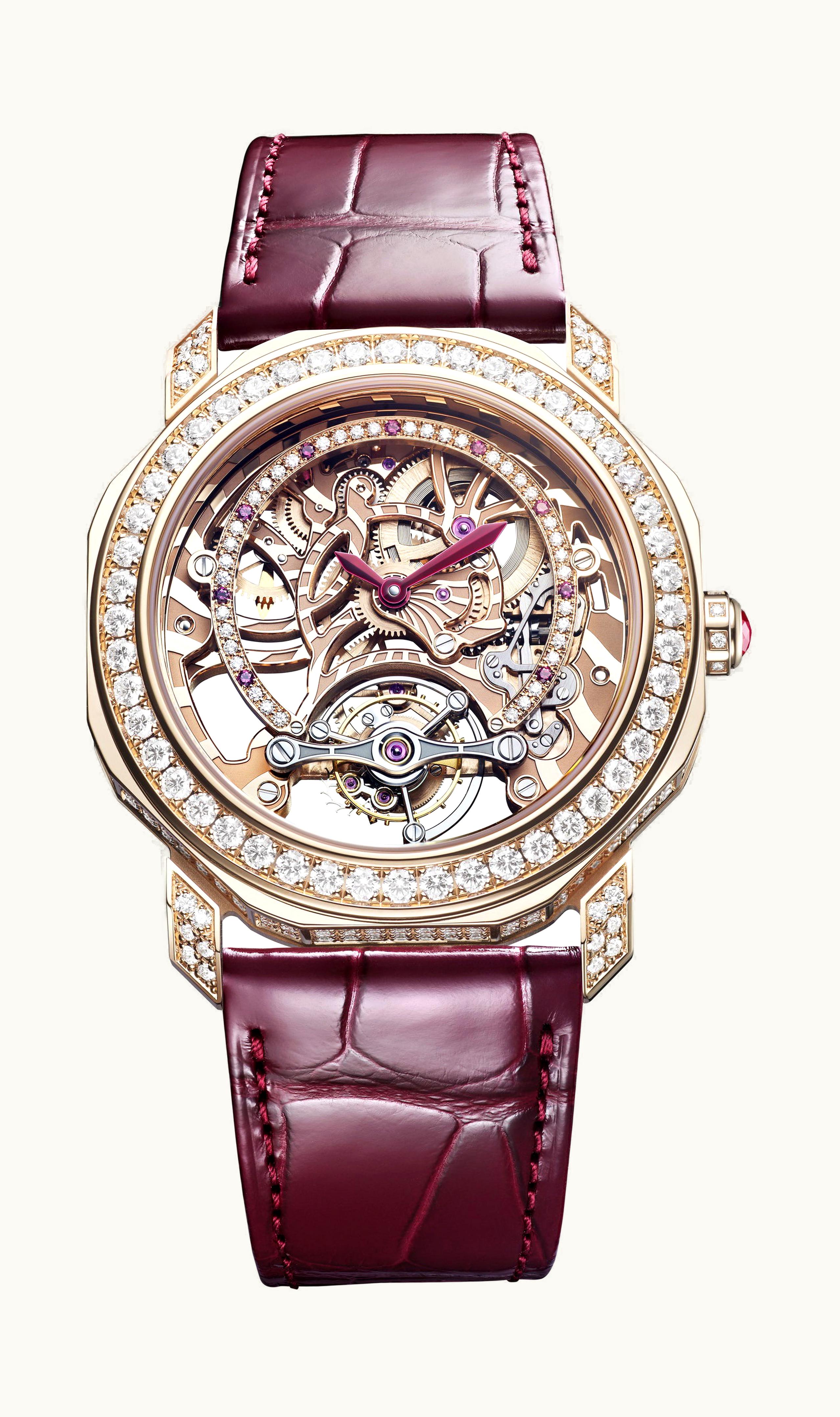 Bulgari Bvlgari Octo Roma Precious Tourbillon Lumiere 38mm - Rose Gold - Manual Winding
