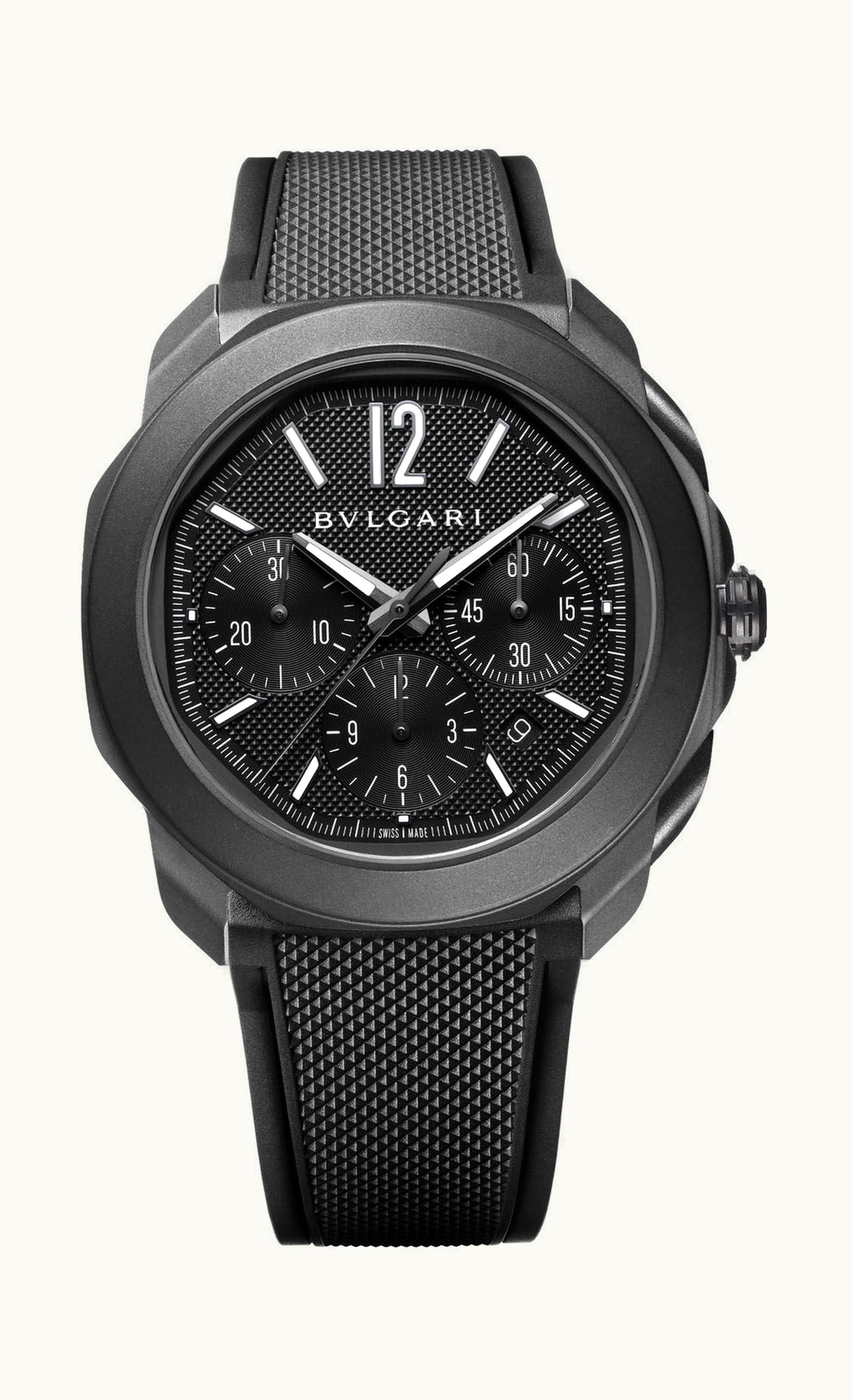 Bulgari Bvlgari Octo Roma Chronograph 42mm - Black DLC, Stainless Steel - Automatic Winding
