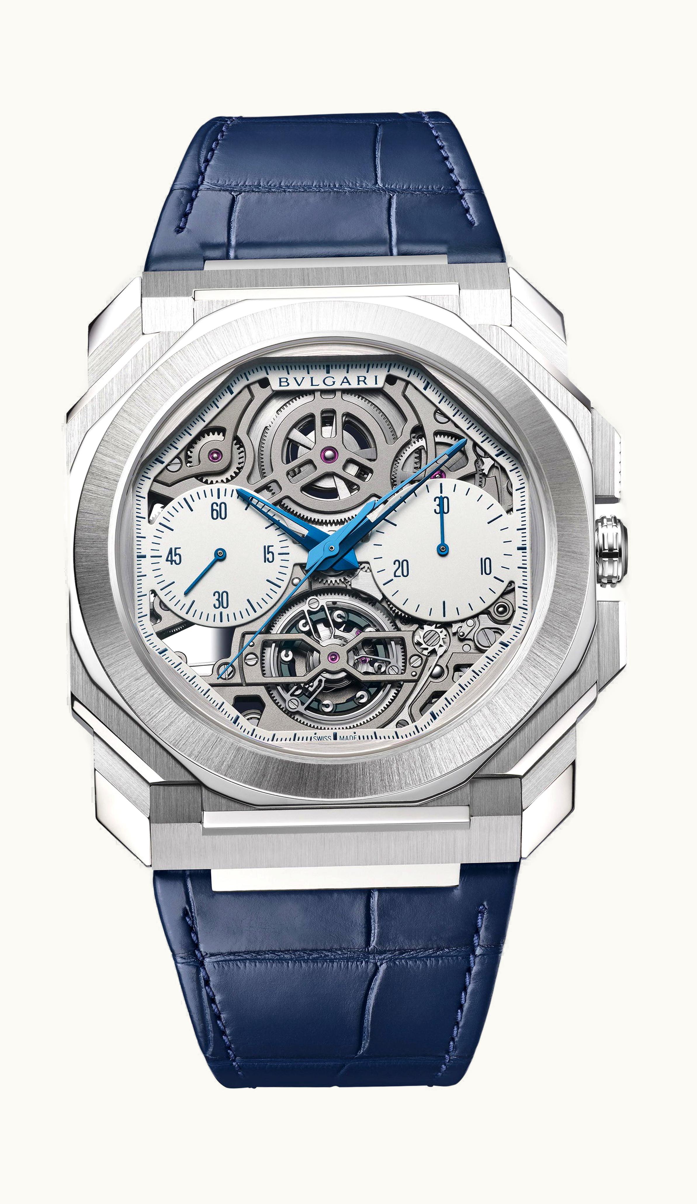 Bulgari Bvlgari Octo Finissimo Tourbillon Chronograph Skeleton Automatic 43mm - Platinum - Automatic Winding