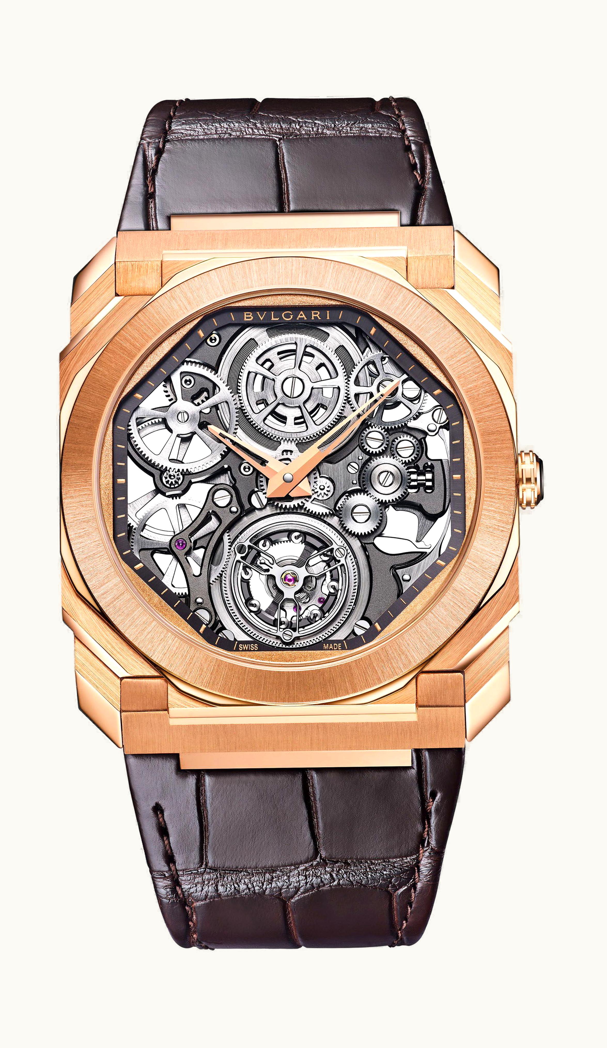 Bulgari Bvlgari Octo Finissimo Tourbillon Manual 40mm - Rose Gold - Manual Winding