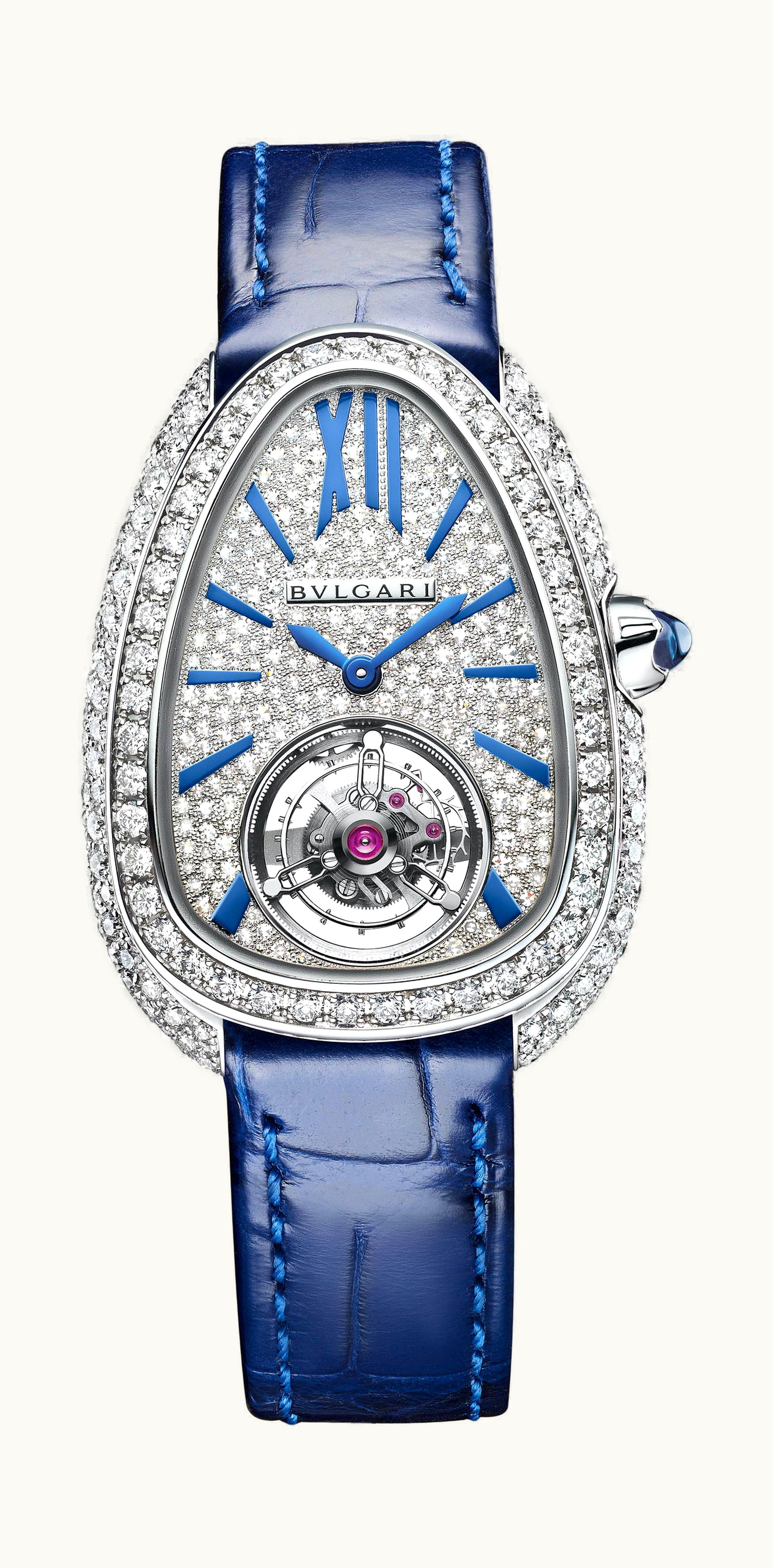 Bulgari Bvlgari Serpenti Seduttori Tourbillon White Gold 34mm - White Gold - Manual Winding