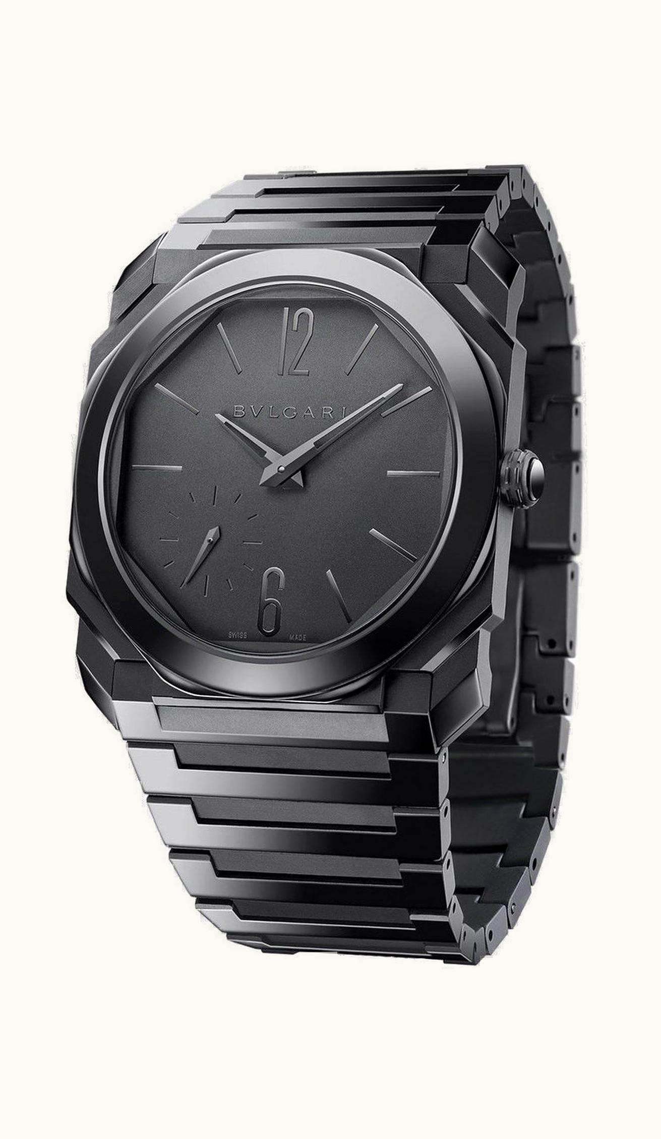 Bulgari Bvlgari Octo Finissimo Automatic Black Sandblast-Polished Ceramic 40mm - Ceramic - Automatic Winding