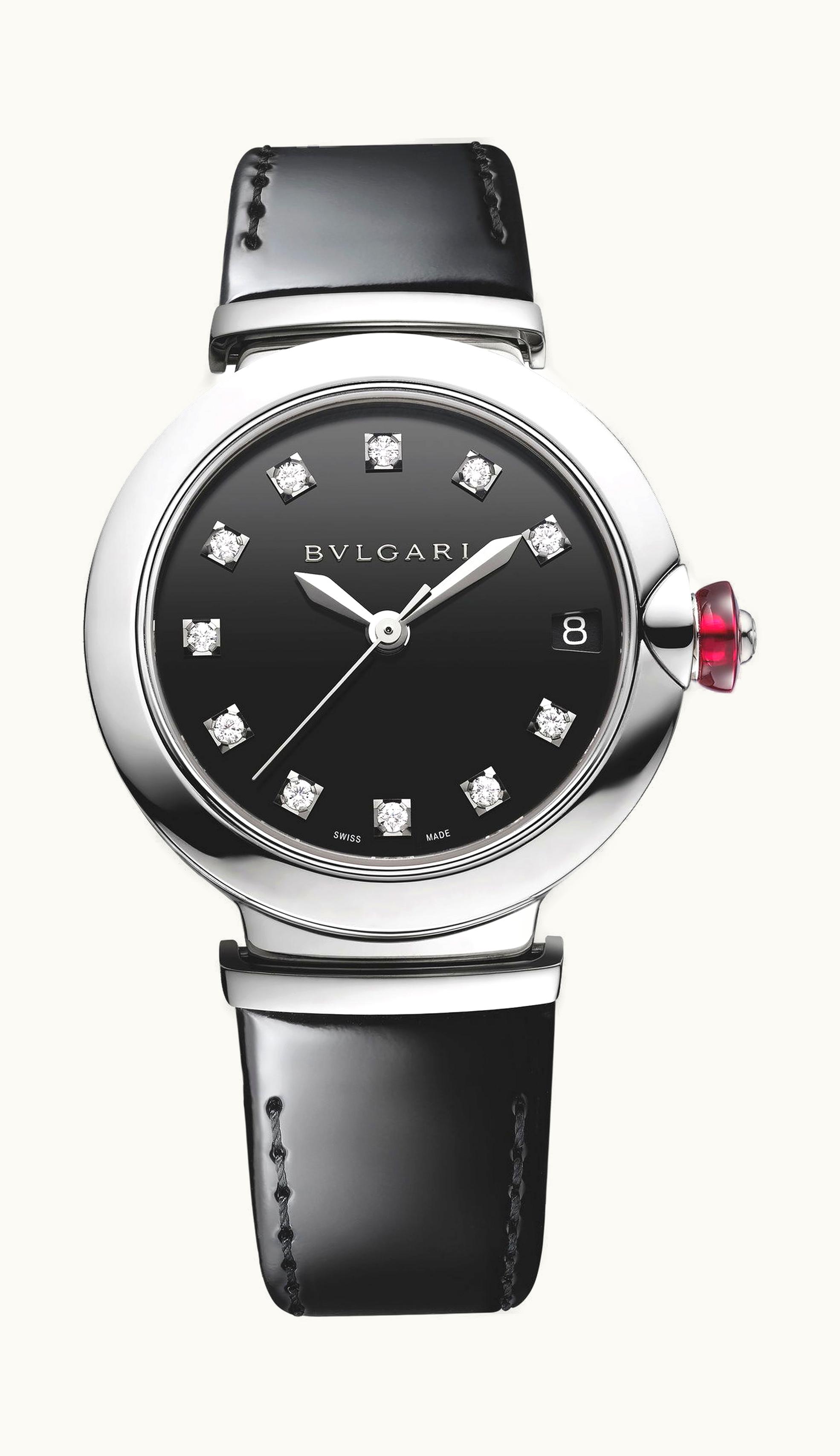 Bulgari Bvlgari Lvcea Steel Black Laquered Dial 33mm - Stainless Steel - Automatic Winding