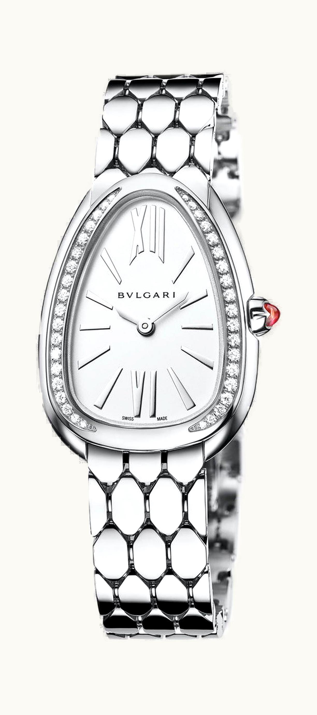 Bulgari Bvlgari Serpenti Seduttori Steel And Diamonds 33mm - Stainless Steel - Quartz