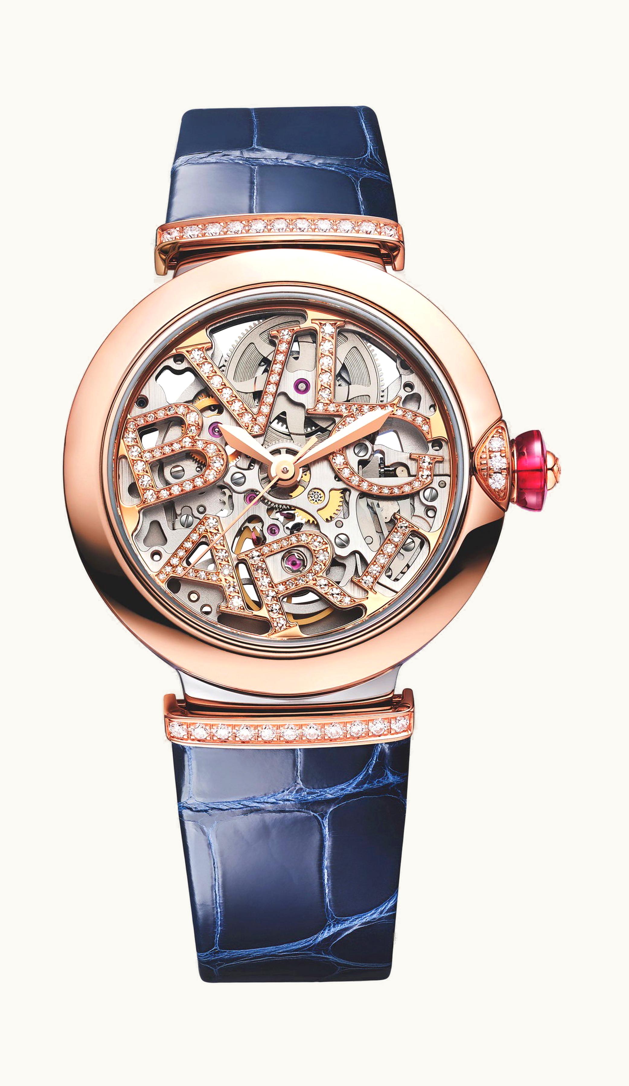 Bulgari Bvlgari Lvcea Skeleton 33mm - Rose Gold Plated Steel - Automatic Winding