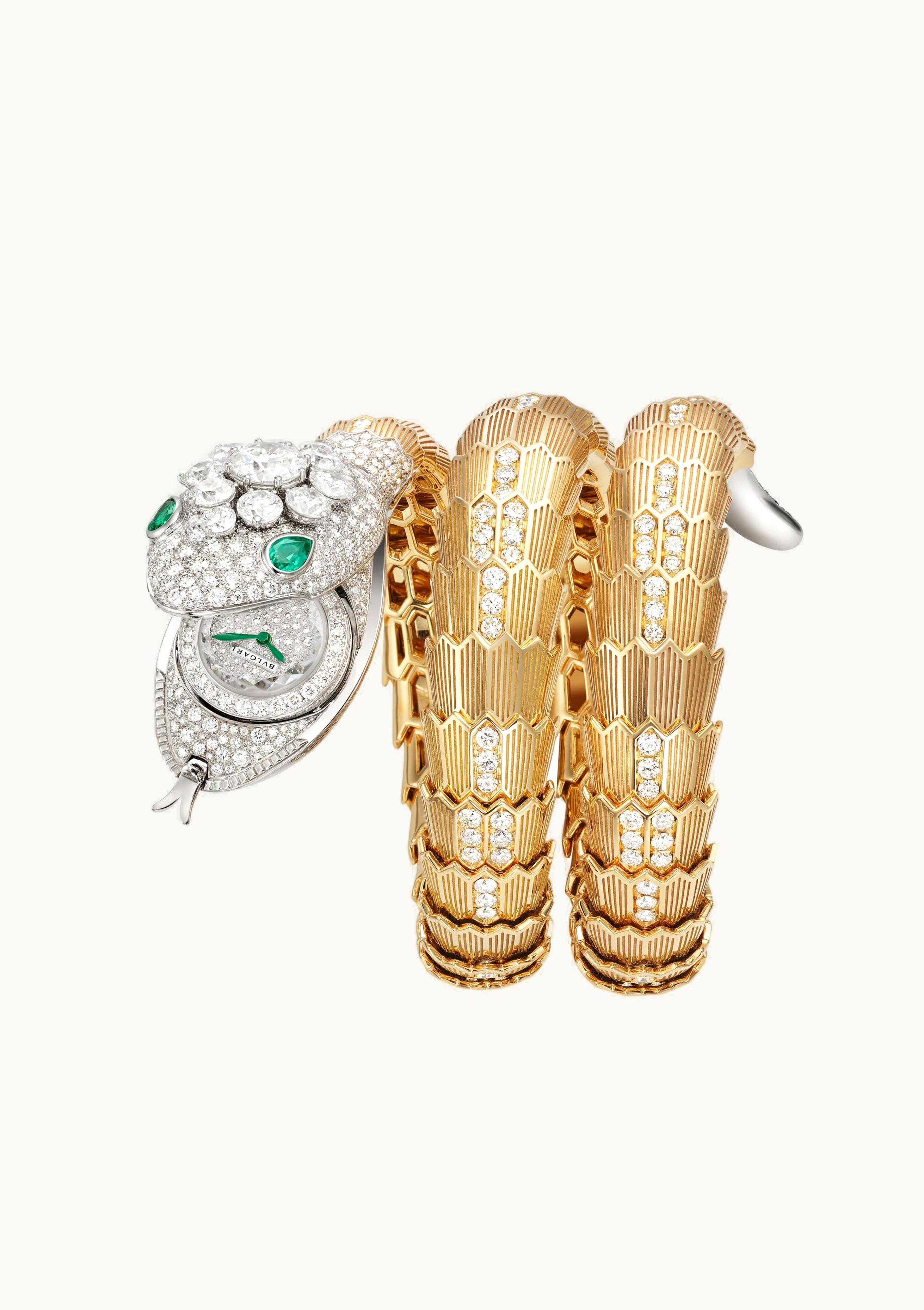 Bulgari Bvlgari Serpenti Misteriosi High Jewellery 40mm - White Gold - Manual Winding