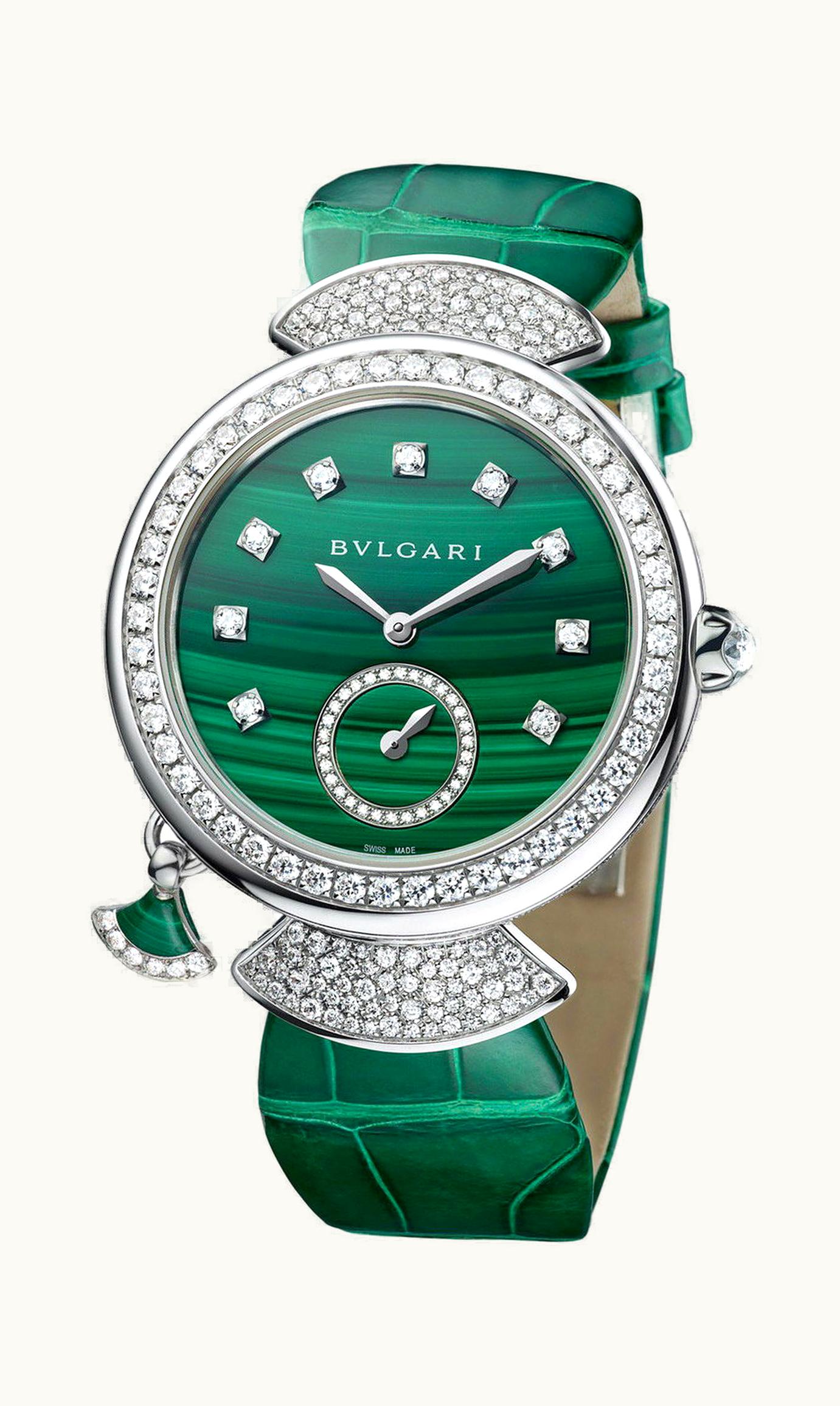 Bulgari Bvlgari Divas’ Dream Finissima Minute Repeater Malachite 37mm - White Gold - Manual Winding