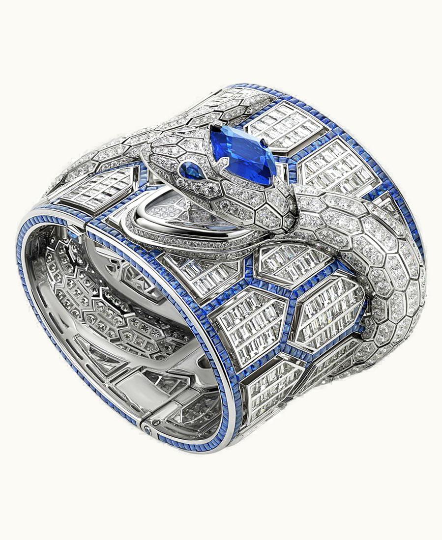 Bulgari Bvlgari Serpenti Misteriosi Romani High Jewellery White Gold - Quartz