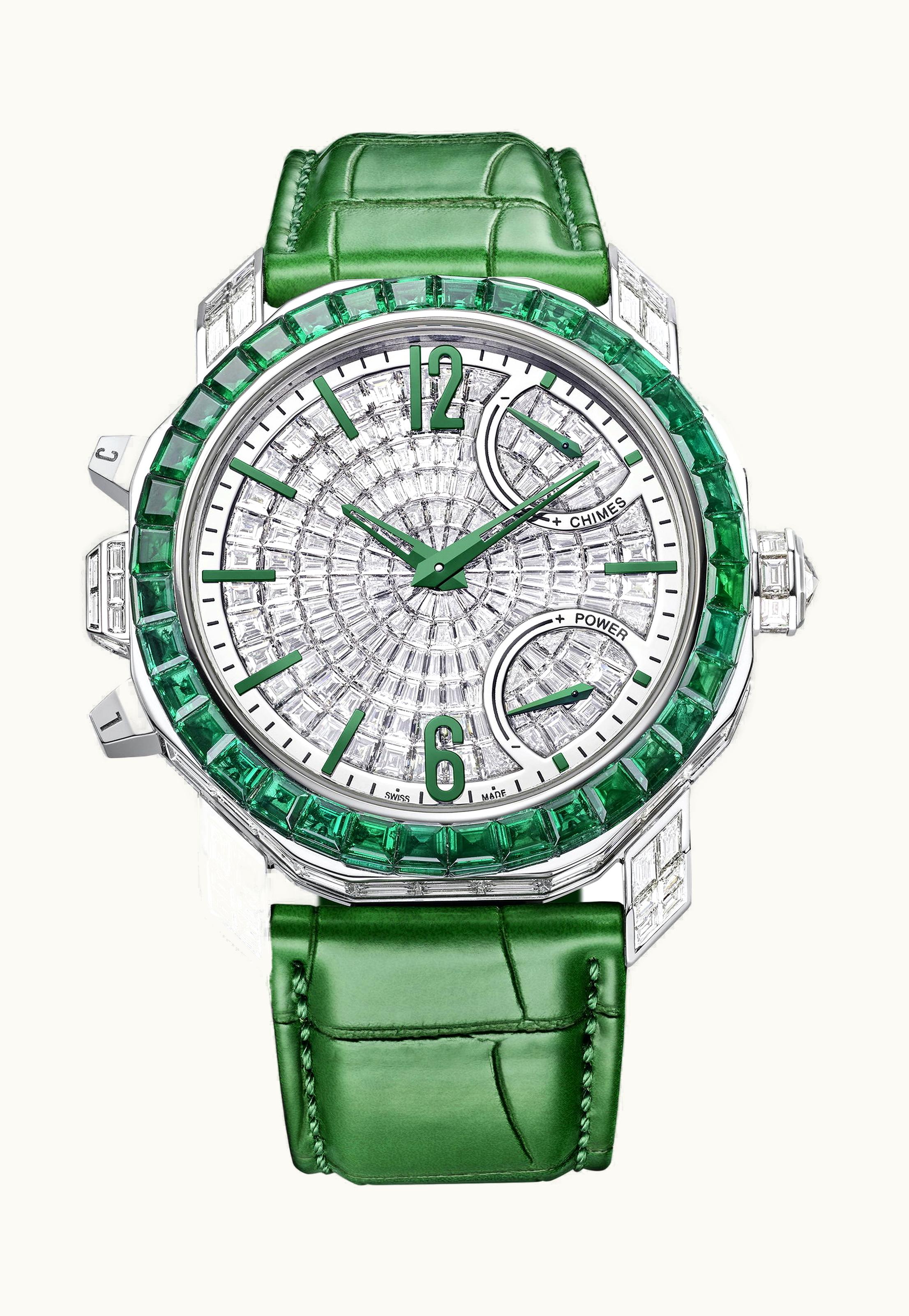 Bulgari Bvlgari Octo Roma Emerald Grande Sonnerie 44mm - White Gold - Automatic Winding