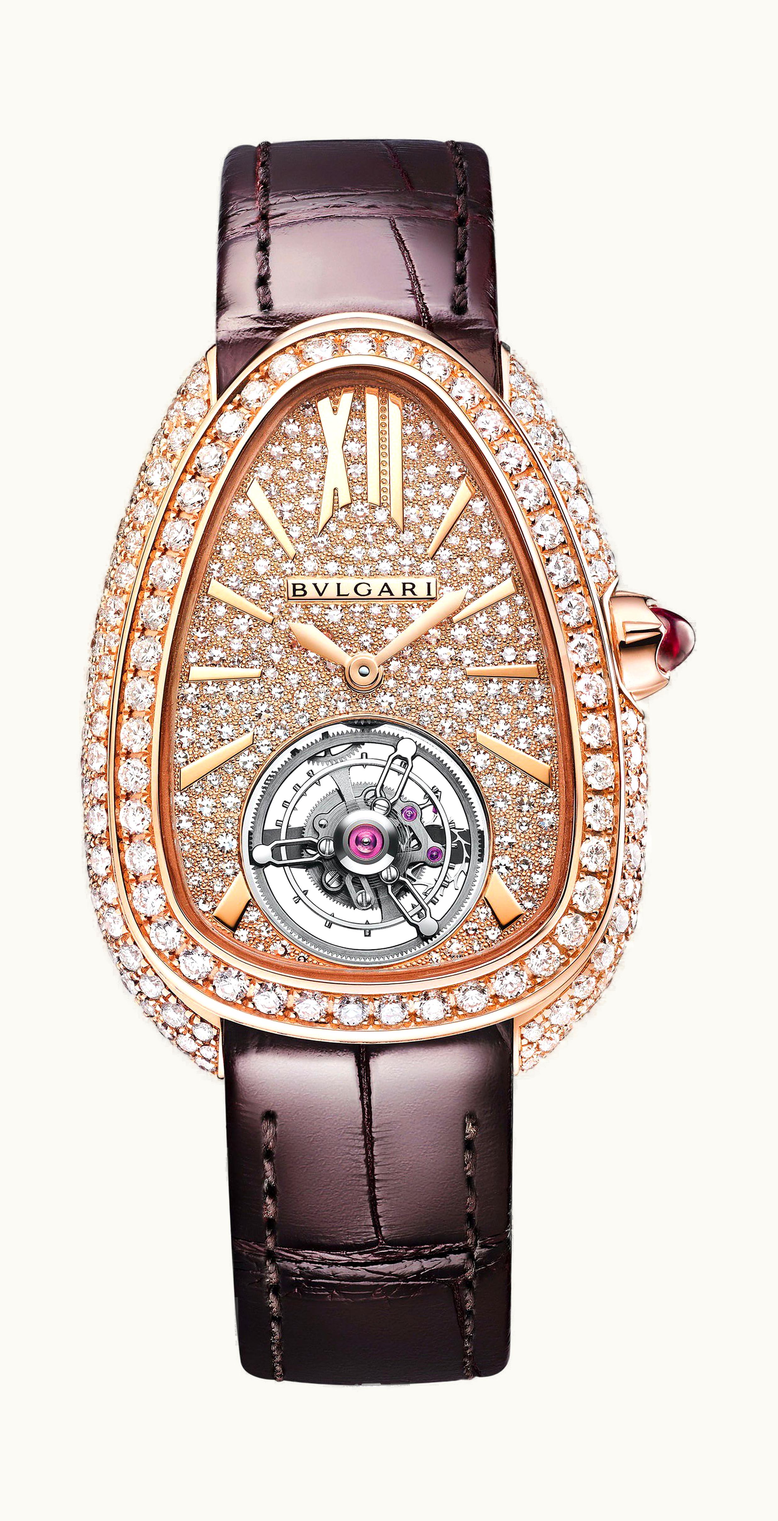 Bulgari Bvlgari Serpenti Seduttori Tourbillon Rose Gold 34mm - Rose Gold - Manual Winding