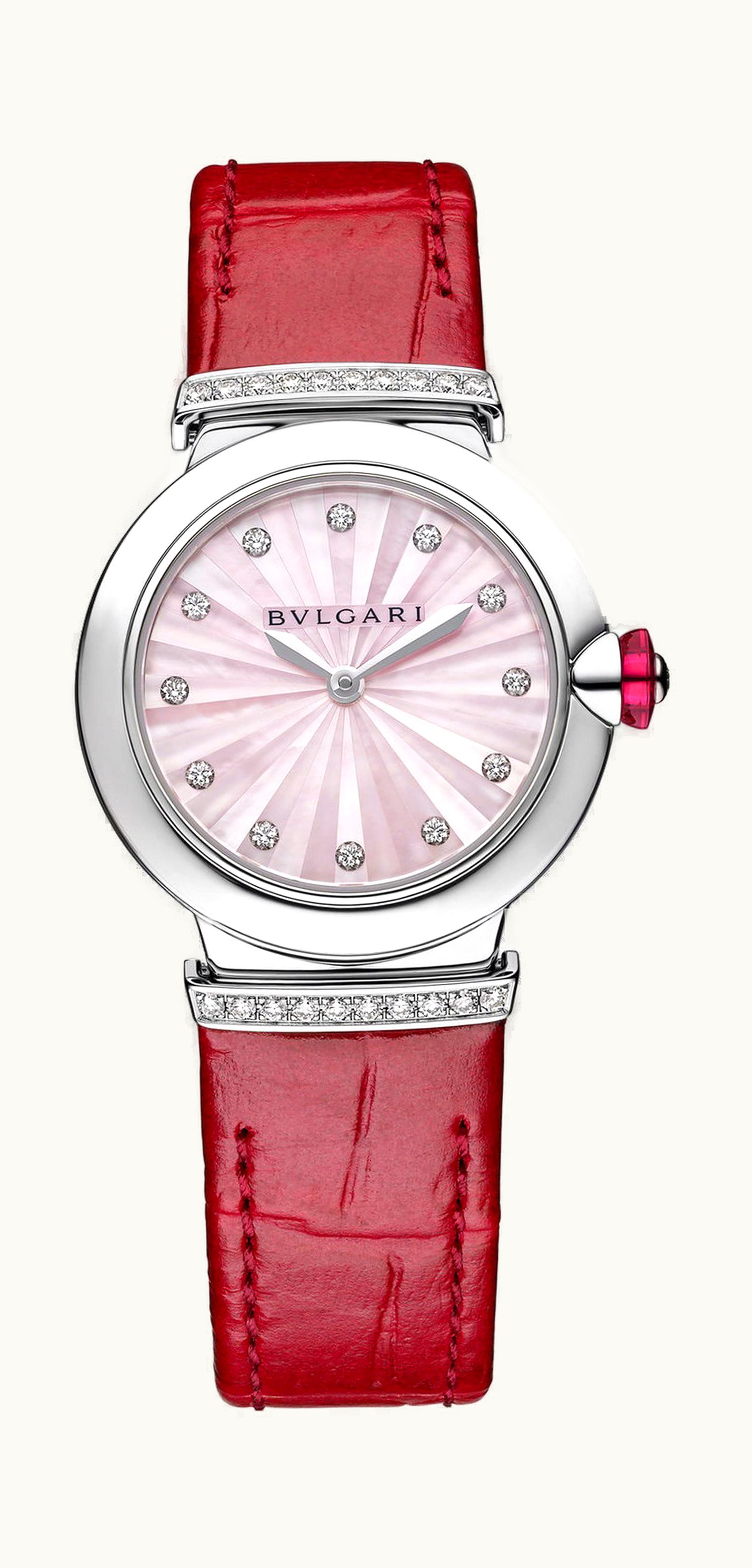 Bulgari Bvlgari Lvcea Intarsio Pink Mother-of-Pearl 28mm 28mm - Stainless Steel - Quartz