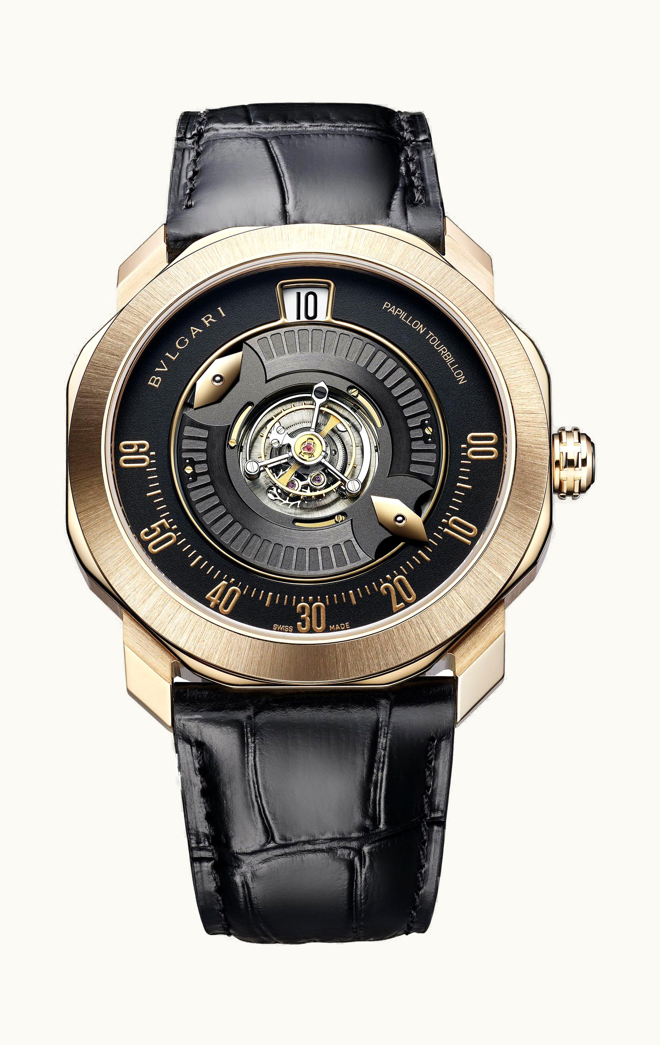 Bulgari Bvlgari Octo Roma Tourbillon Central Papillon 41mm - Rose Gold - Manual Winding