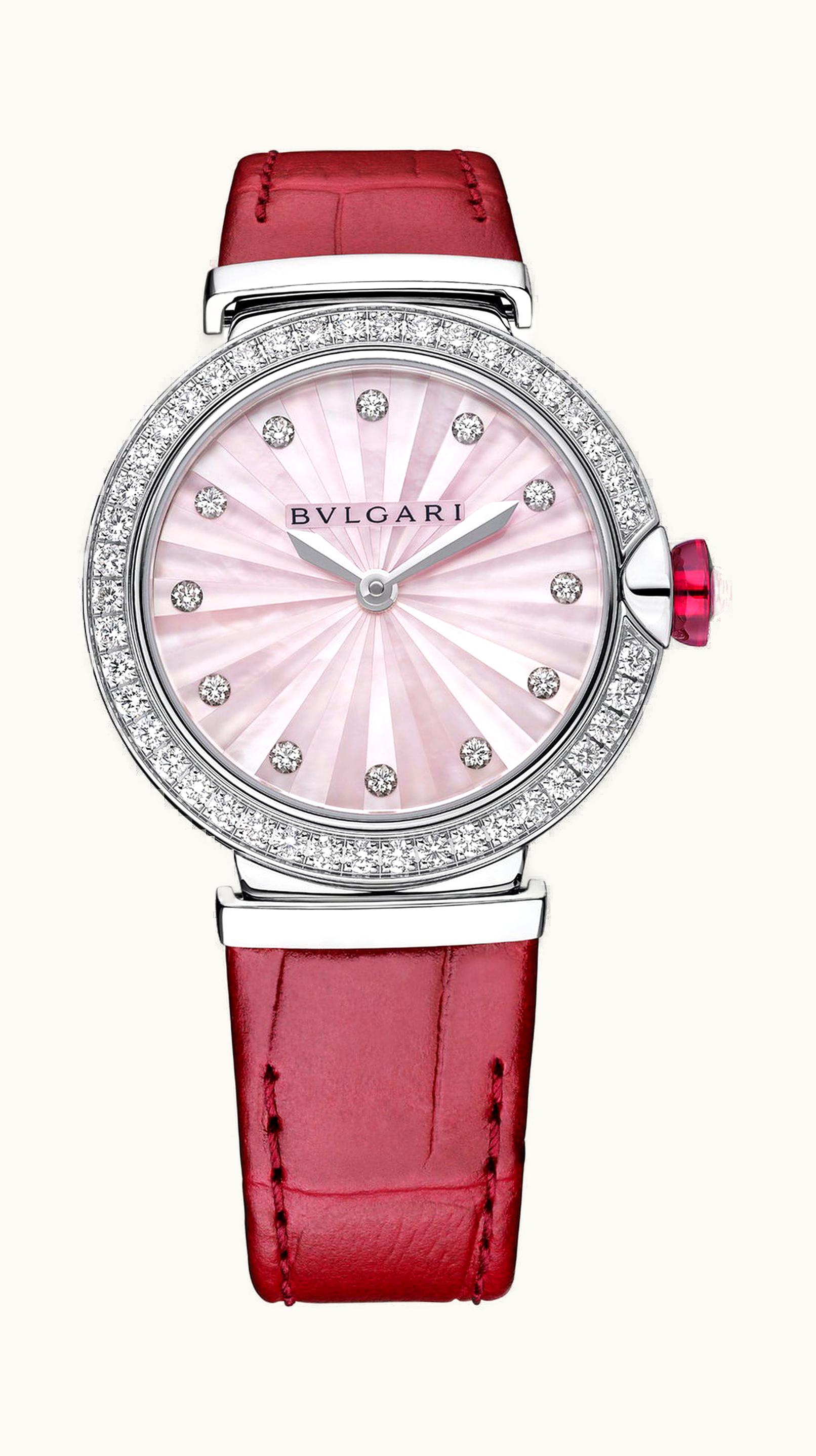 Bulgari Bvlgari Lvcea Intarsio Pink Mother-of-Pearl 33mm 33mm - Stainless Steel - Automatic Winding