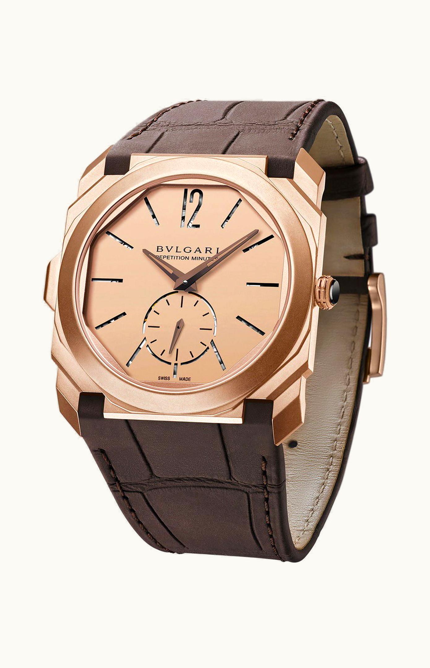 Bulgari Bvlgari Octo Finissimo Minute Repeater In Sandblasted Rose Gold 40mm - Rose Gold - Manual Winding