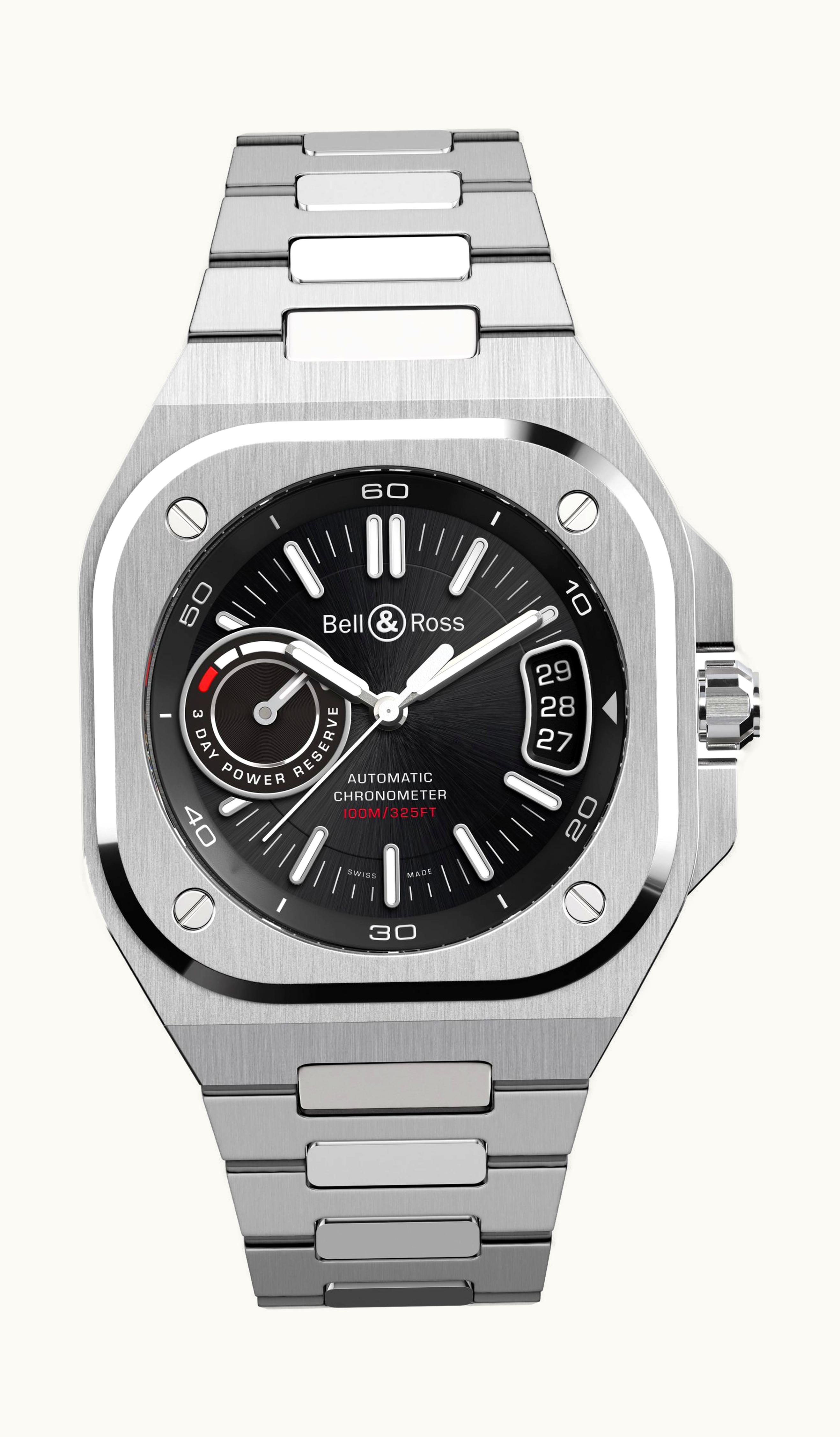 Bell & Ross BR-X5 Black Steel 41 x 41mm - Stainless Steel - Automatic Winding
