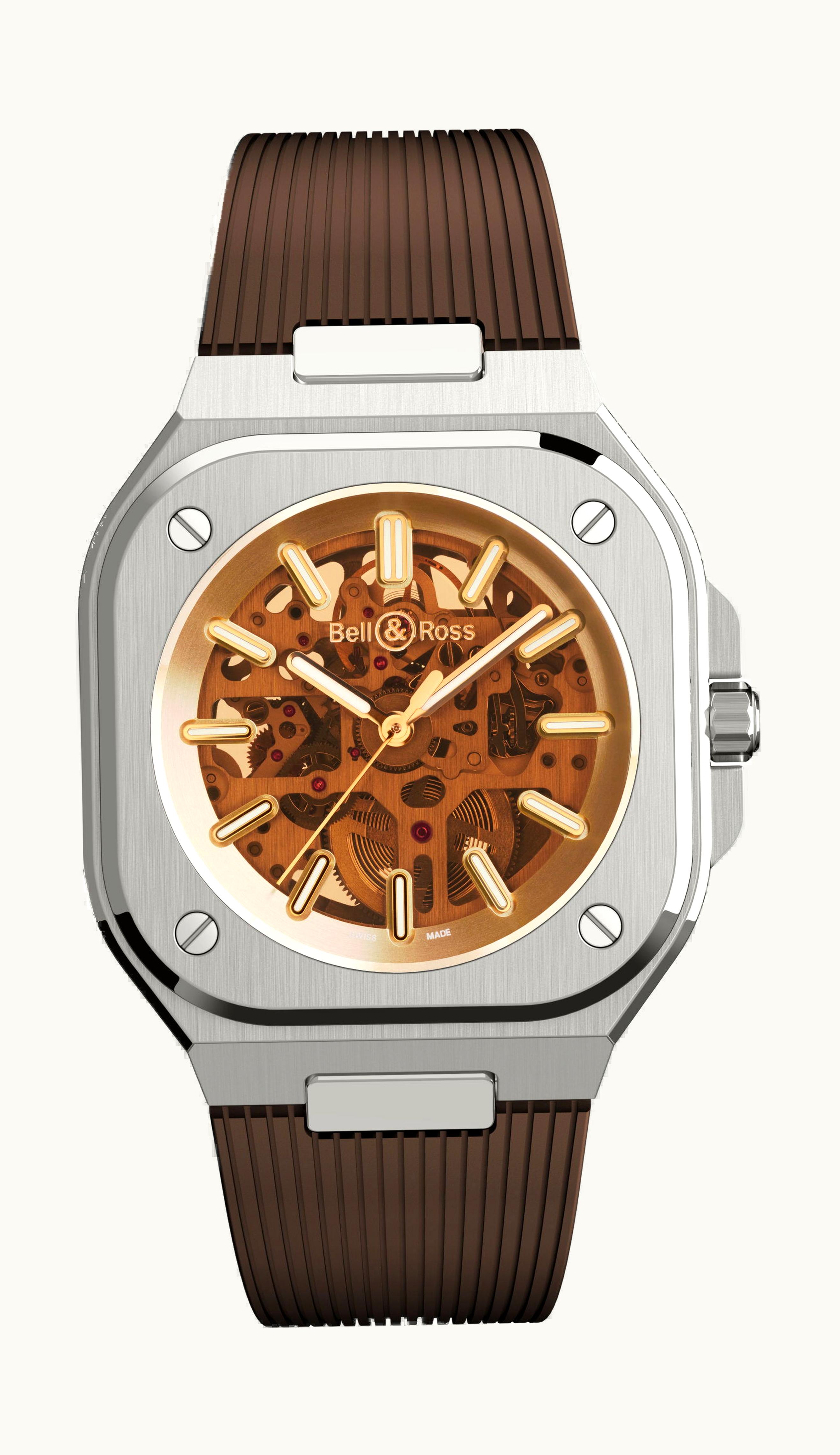 Bell & Ross BR 05 Skeleton Gold 40mm - Stainless Steel - Automatic Winding