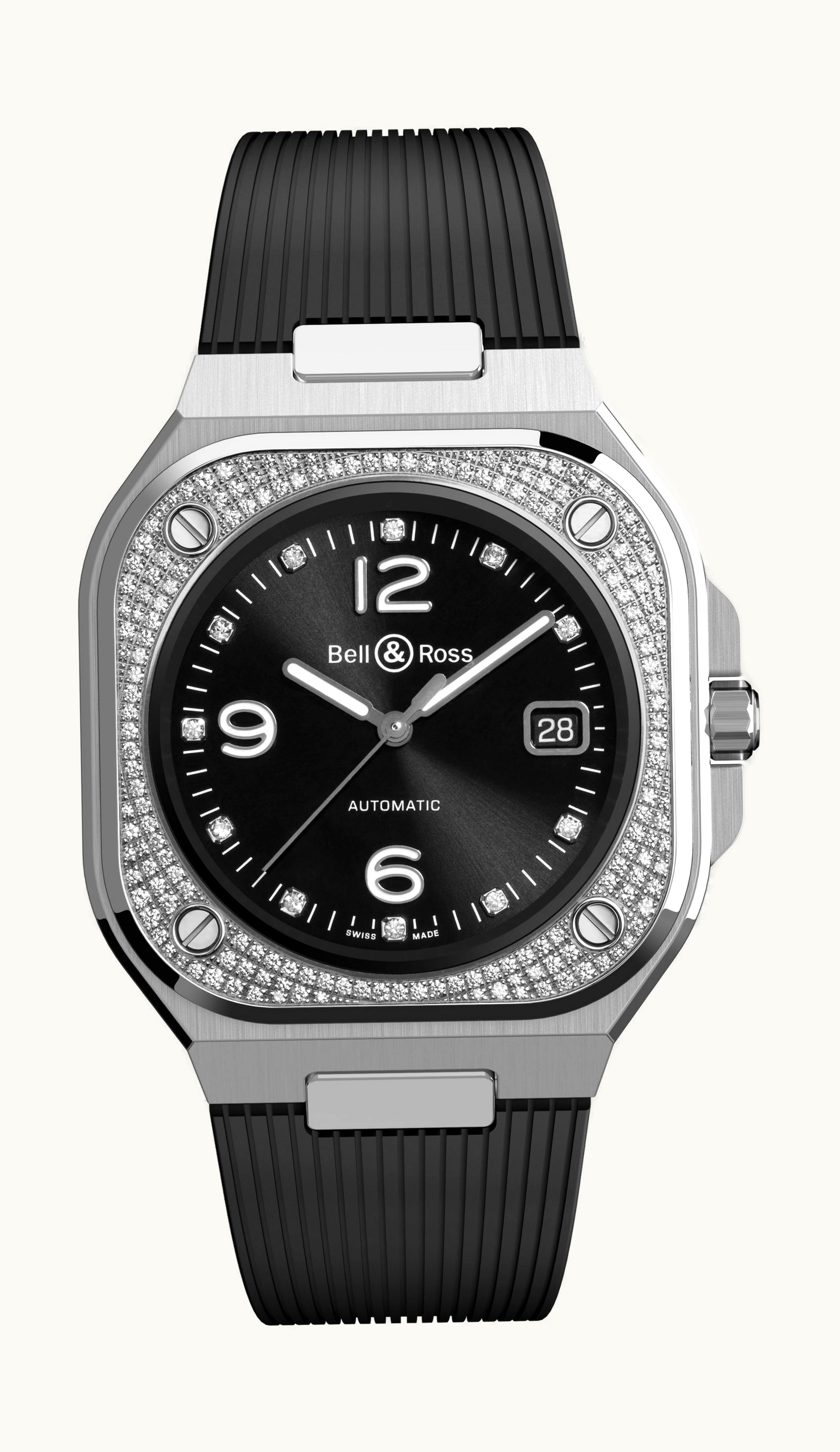 Bell & Ross BR 05 Diamond 40mm - Stainless Steel - Automatic Winding