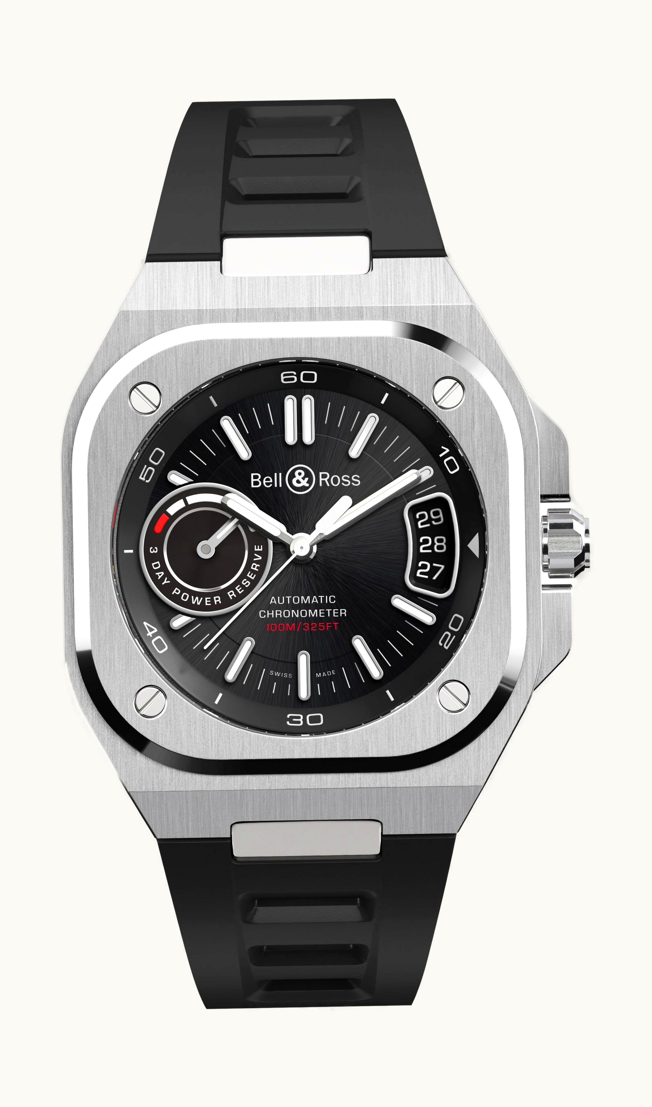 Bell & Ross BR-X5 Black Steel 41 x 41mm - Stainless Steel - Automatic Winding