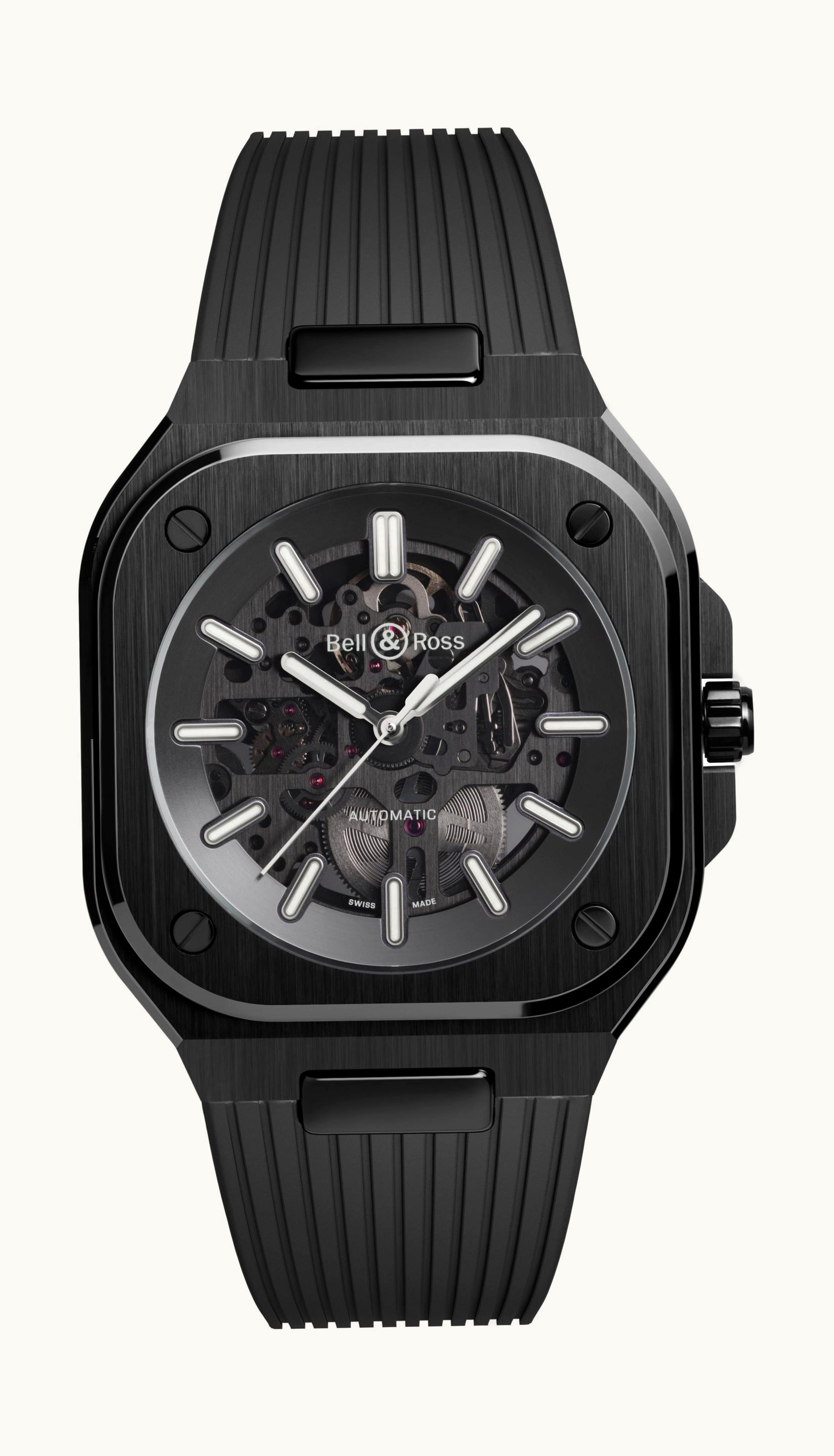 Bell & Ross BR 05 Skeleton Black Ceramic 41 x 41mm - Black Ceramic - Automatic Winding