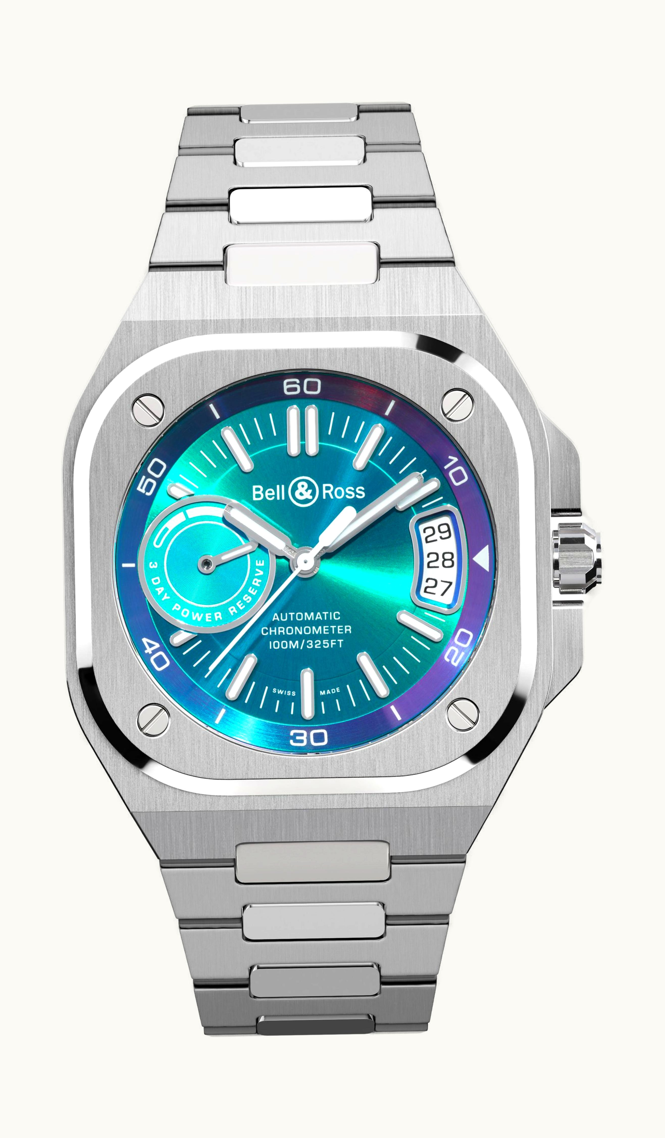 Bell & Ross BR-X5 Iridescent 41 x 41mm - Stainless Steel - Automatic Winding