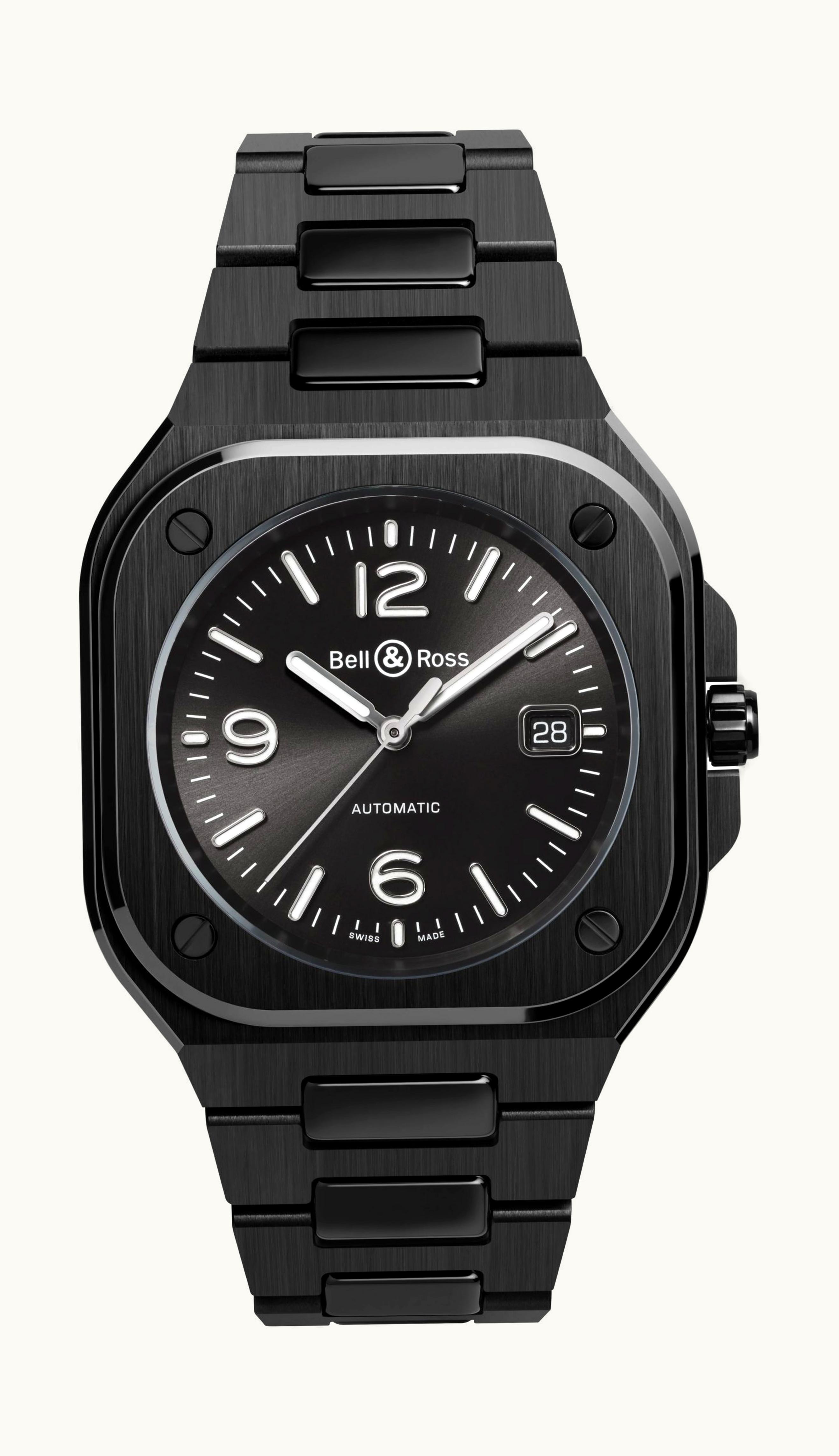 Bell & Ross BR 05 Black Ceramic 41 x 41mm - Black Ceramic - Automatic Winding