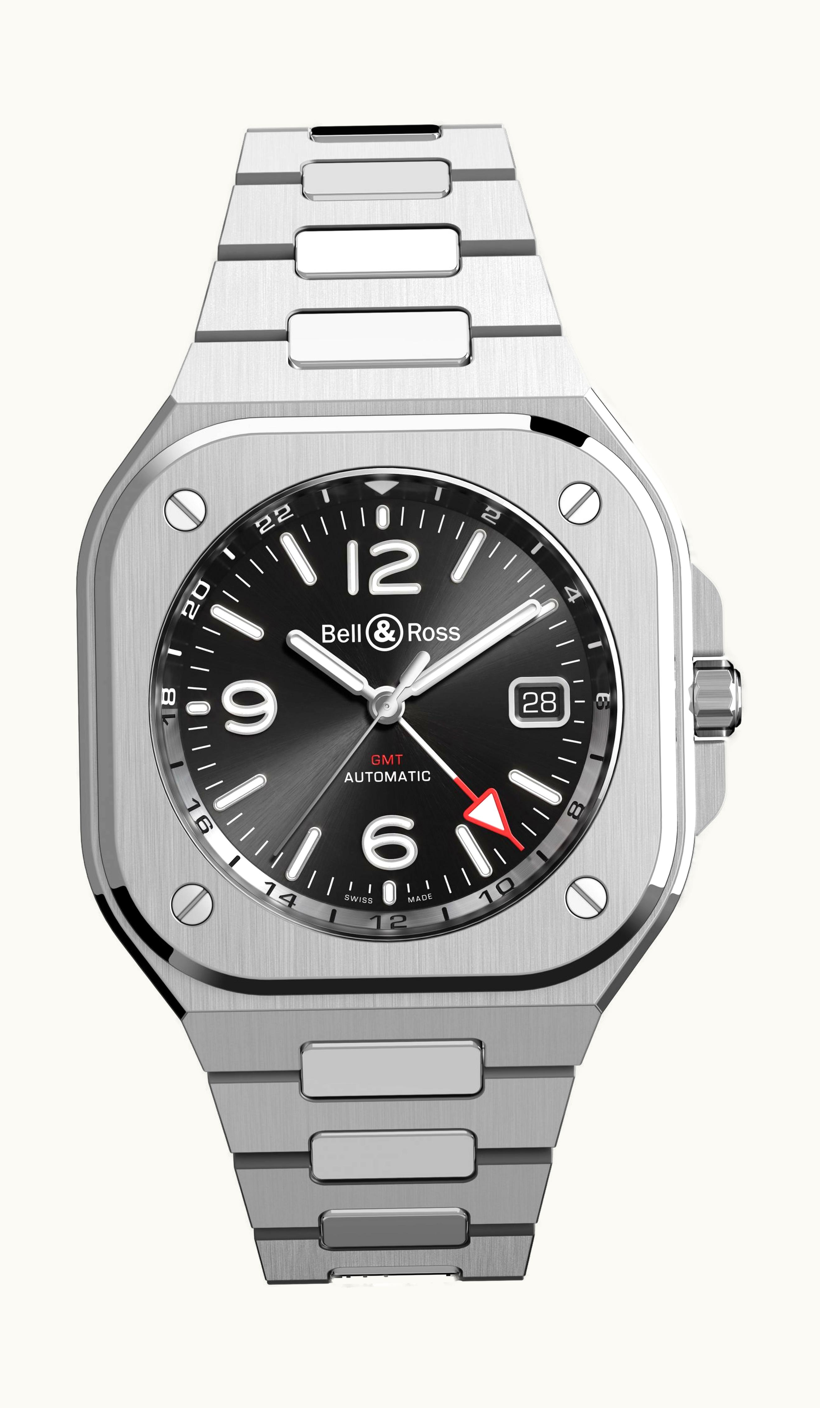 Bell & Ross BR 05 GMT 41mm - Stainless Steel - Automatic Winding