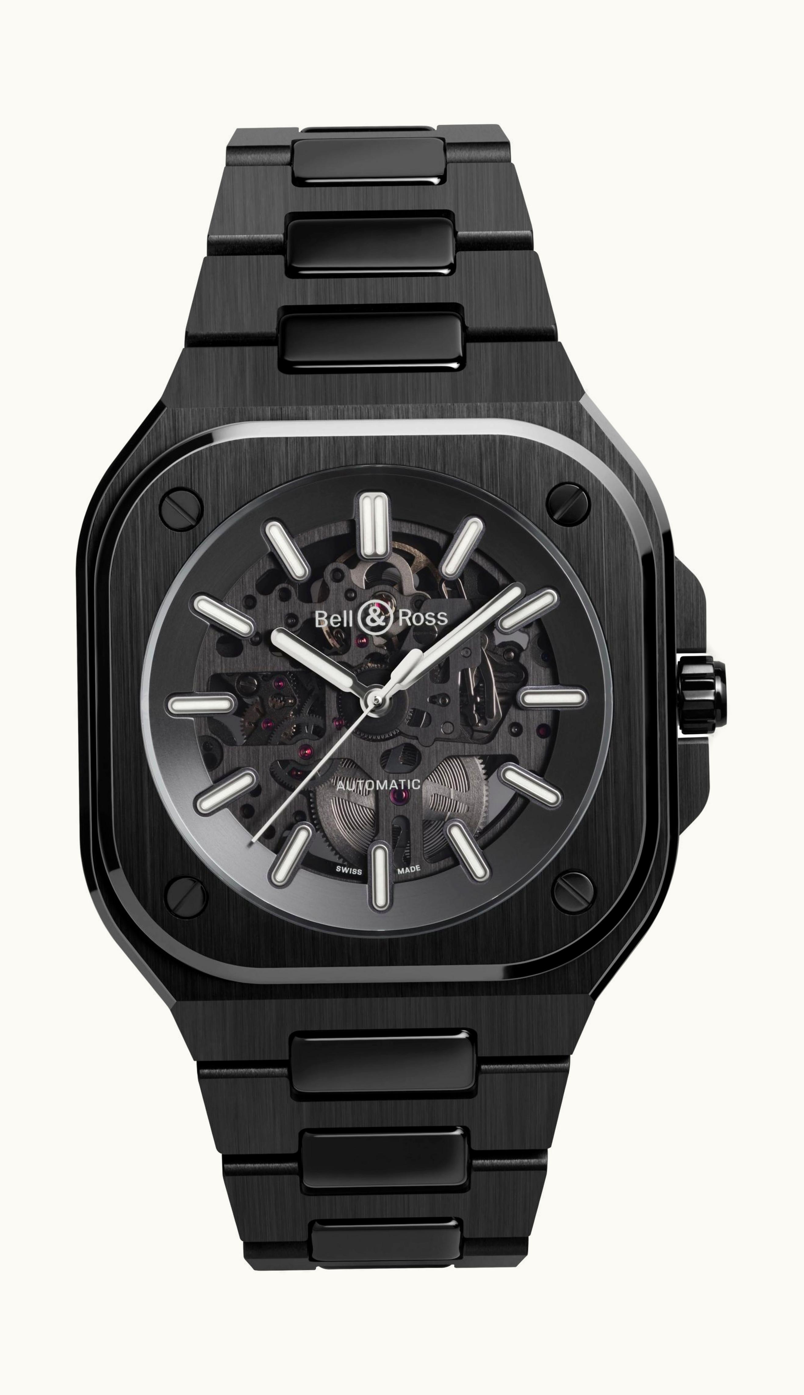 Bell & Ross BR 05 Skeleton Black Ceramic 41 x 41mm - Black Ceramic - Automatic Winding