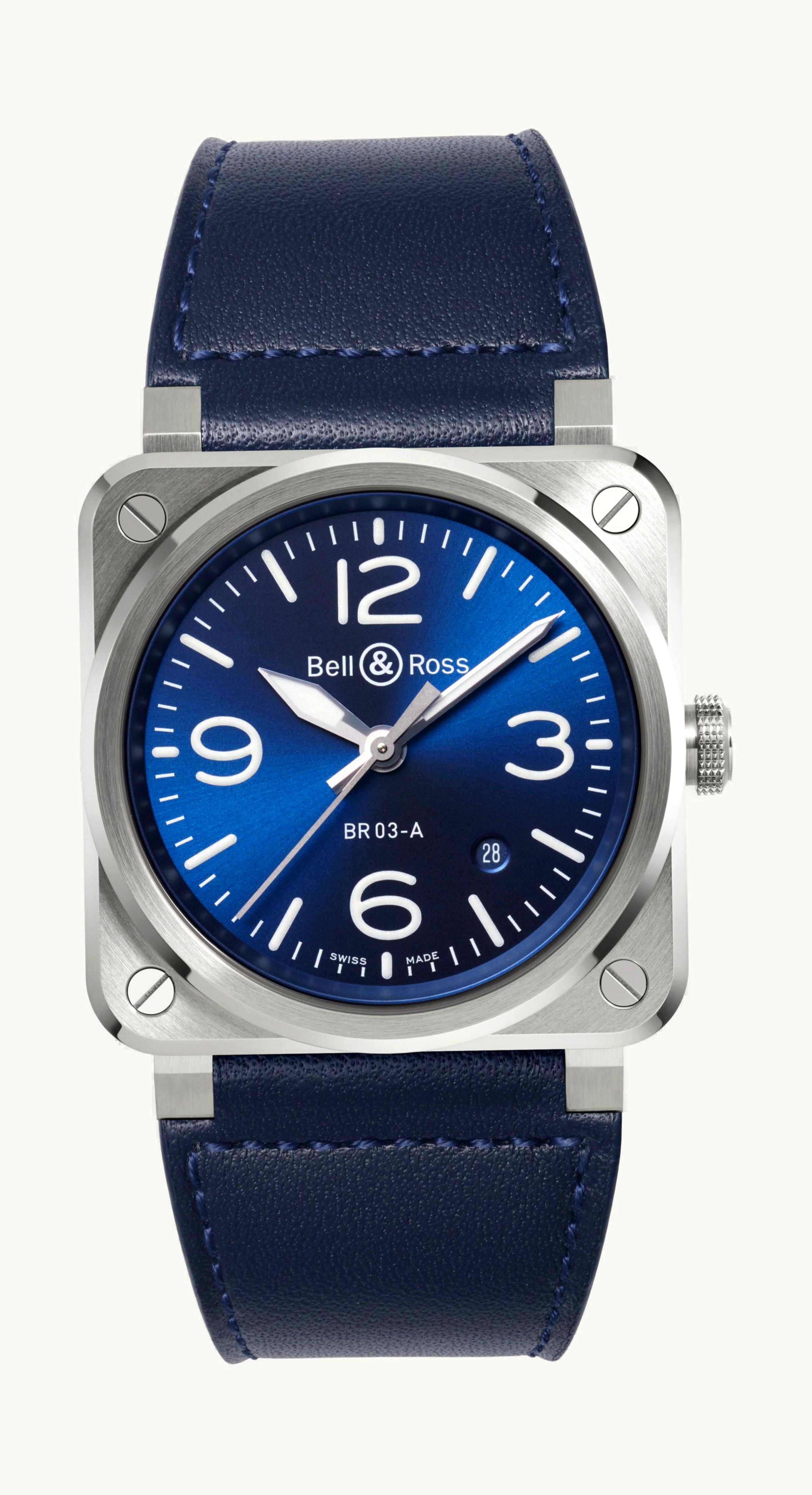 Bell & Ross BR 03 Blue Steel 41 x 41mm - Stainless Steel - Automatic Winding