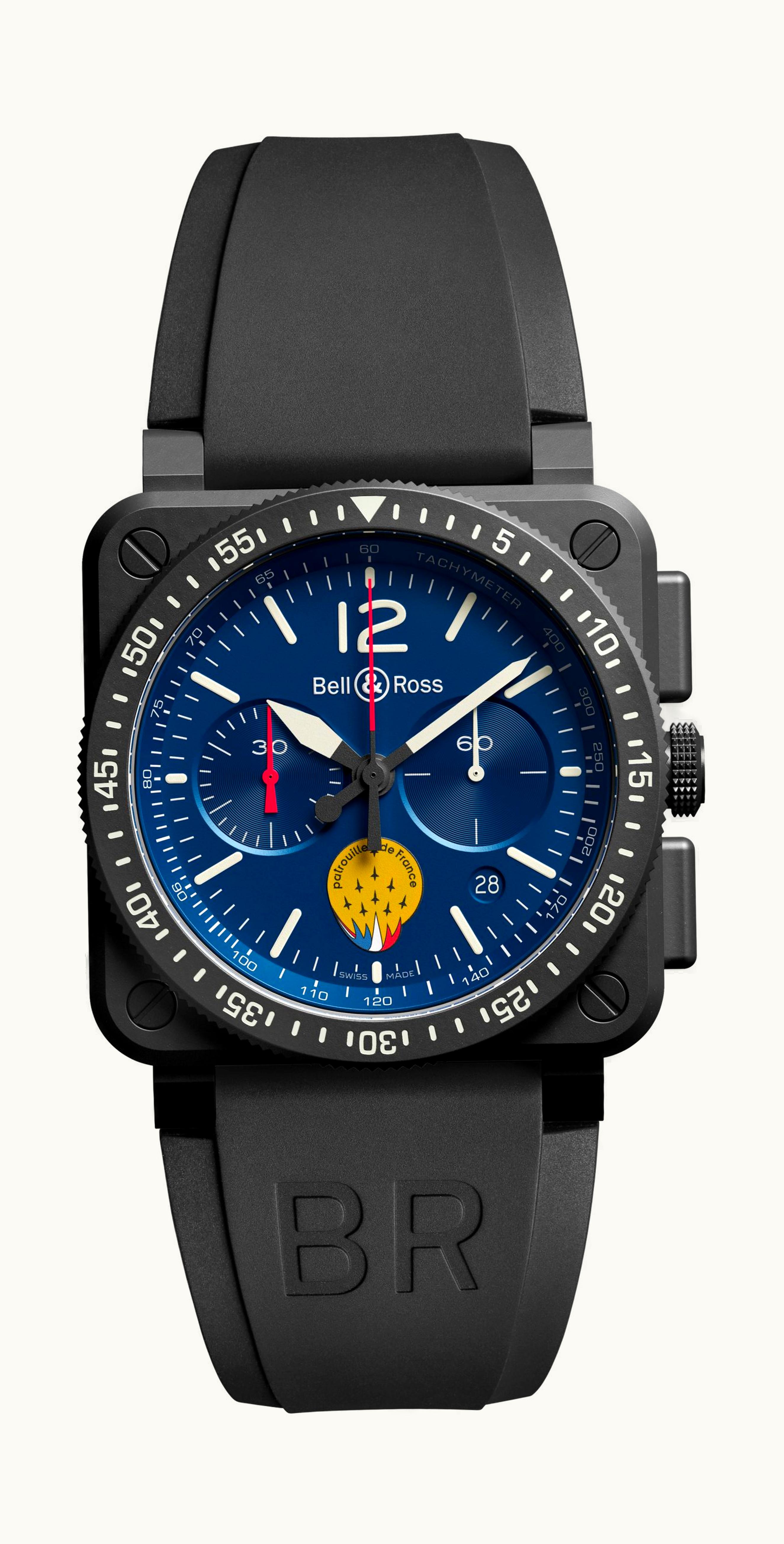 Bell & Ross BR 03-94 Patrouille de France 42 x 42mm - Black Ceramic - Automatic Winding