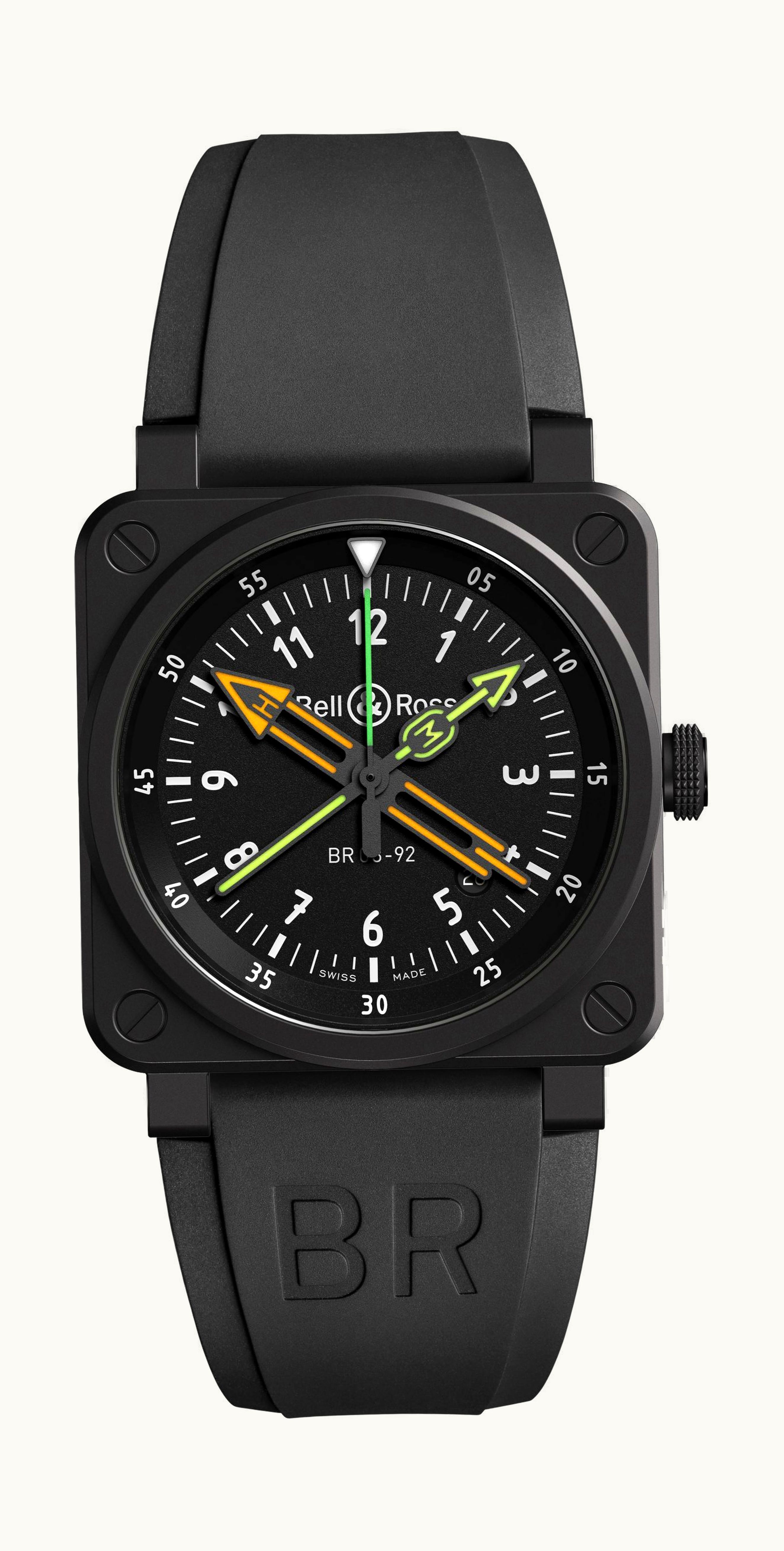 Bell & Ross BR 03-92 Radio Compass 42mm - Black Ceramic - Automatic Winding