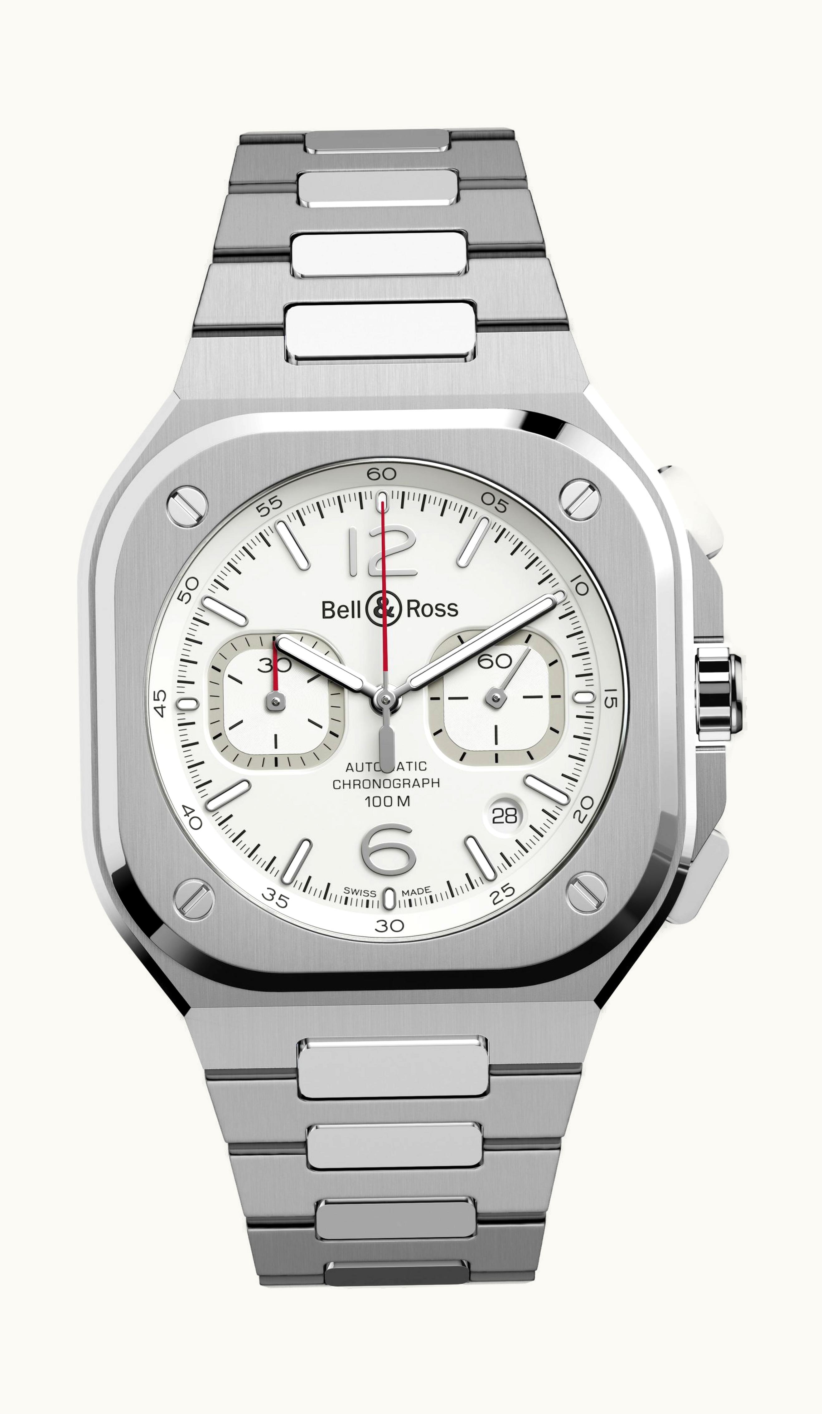 Bell & Ross BR 05 Chrono White Hawk 42mm - Stainless Steel - Automatic Winding