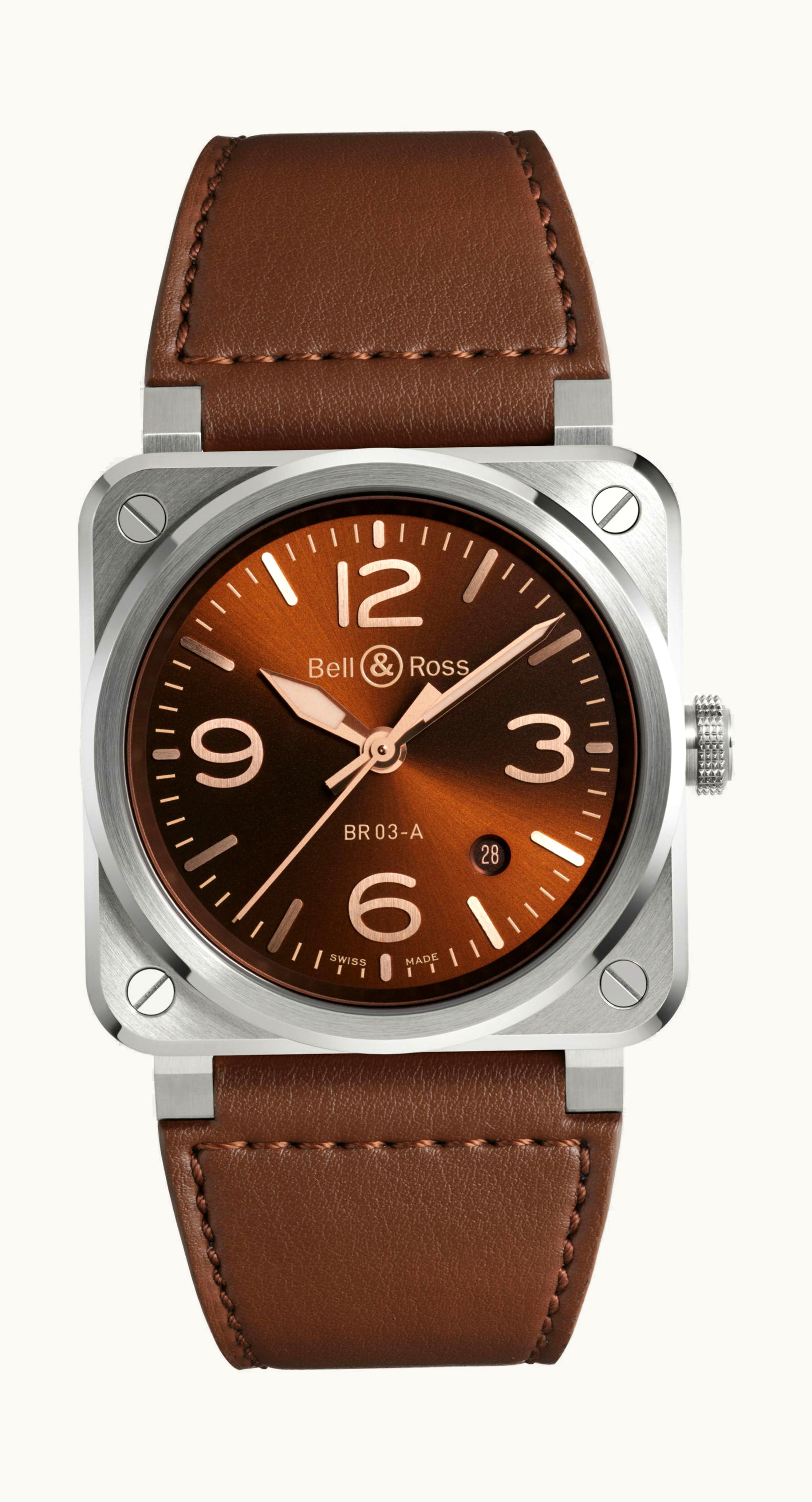 Bell & Ross BR 03 Golden Heritage 41 x 41mm - Stainless Steel - Automatic Winding