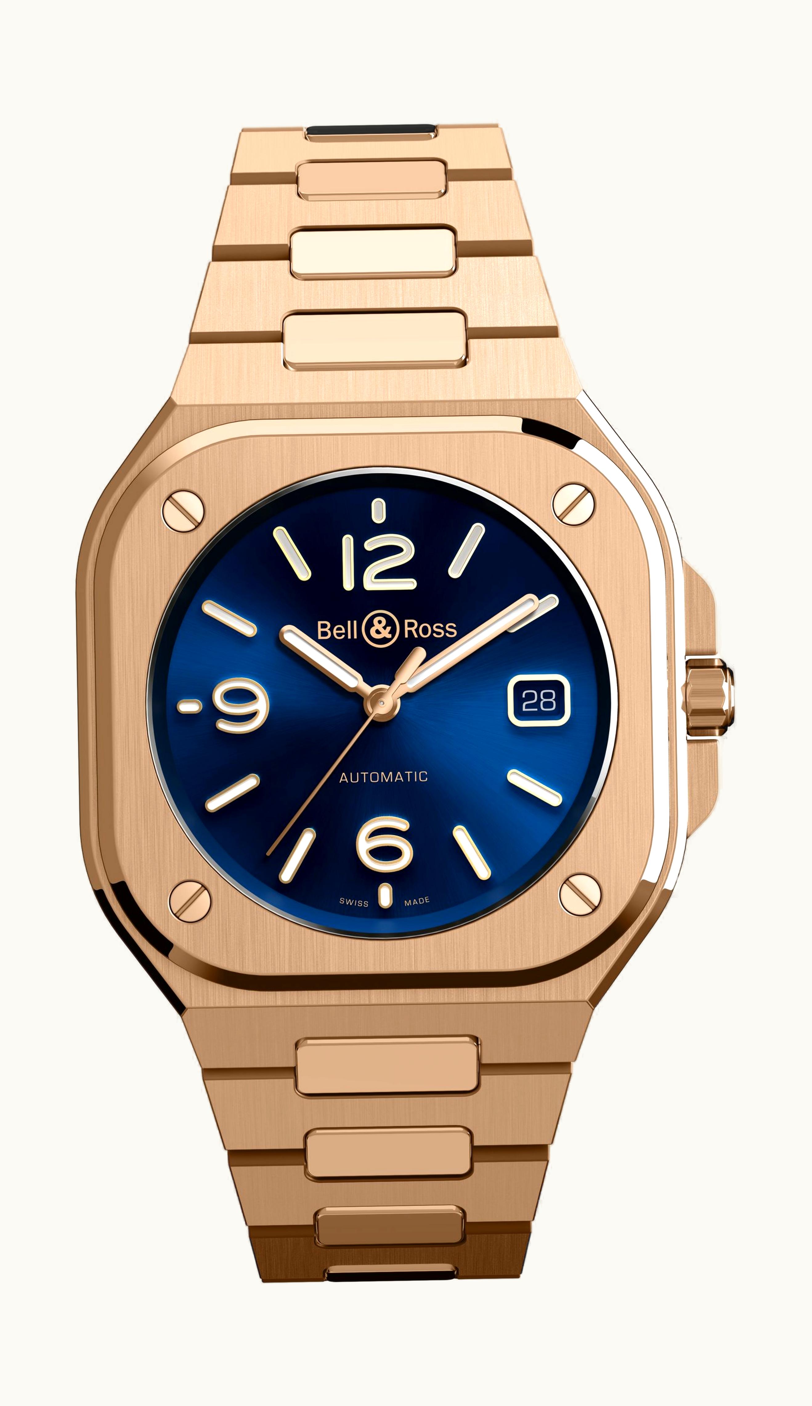 Bell & Ross BR 05 Blue Gold 40mm - Rose Gold - Automatic Winding