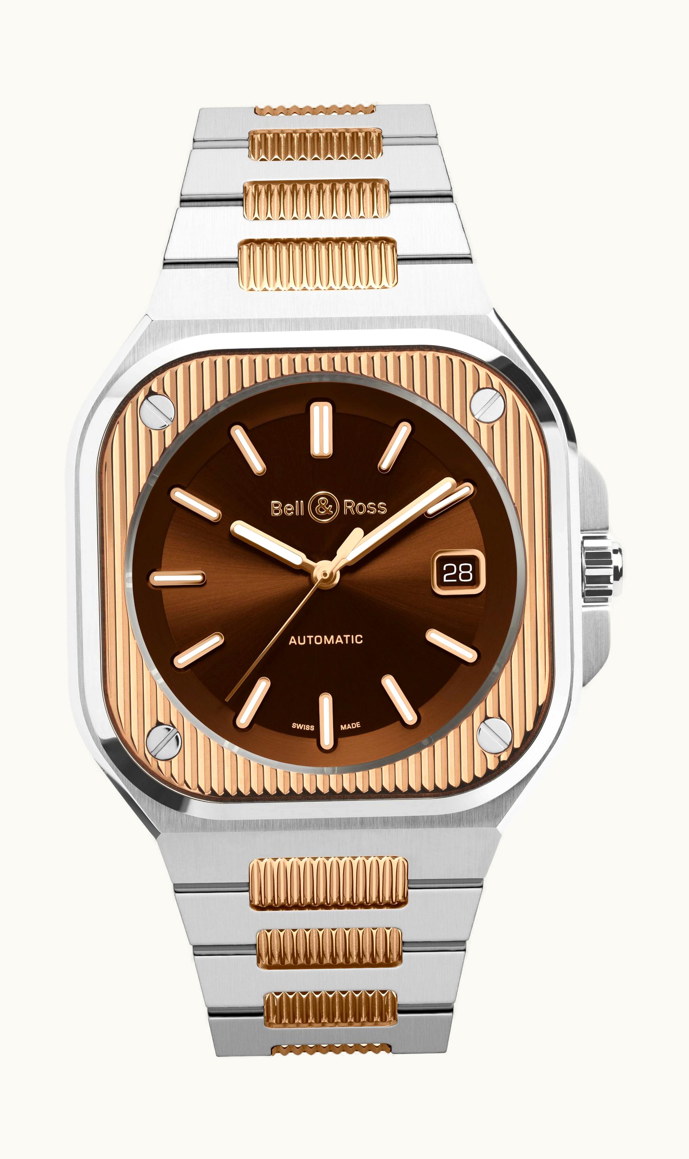 Bell & Ross BR 05 Art Line Steel & Gold 40 x 40mm - Two-Tone - Automatic Winding
