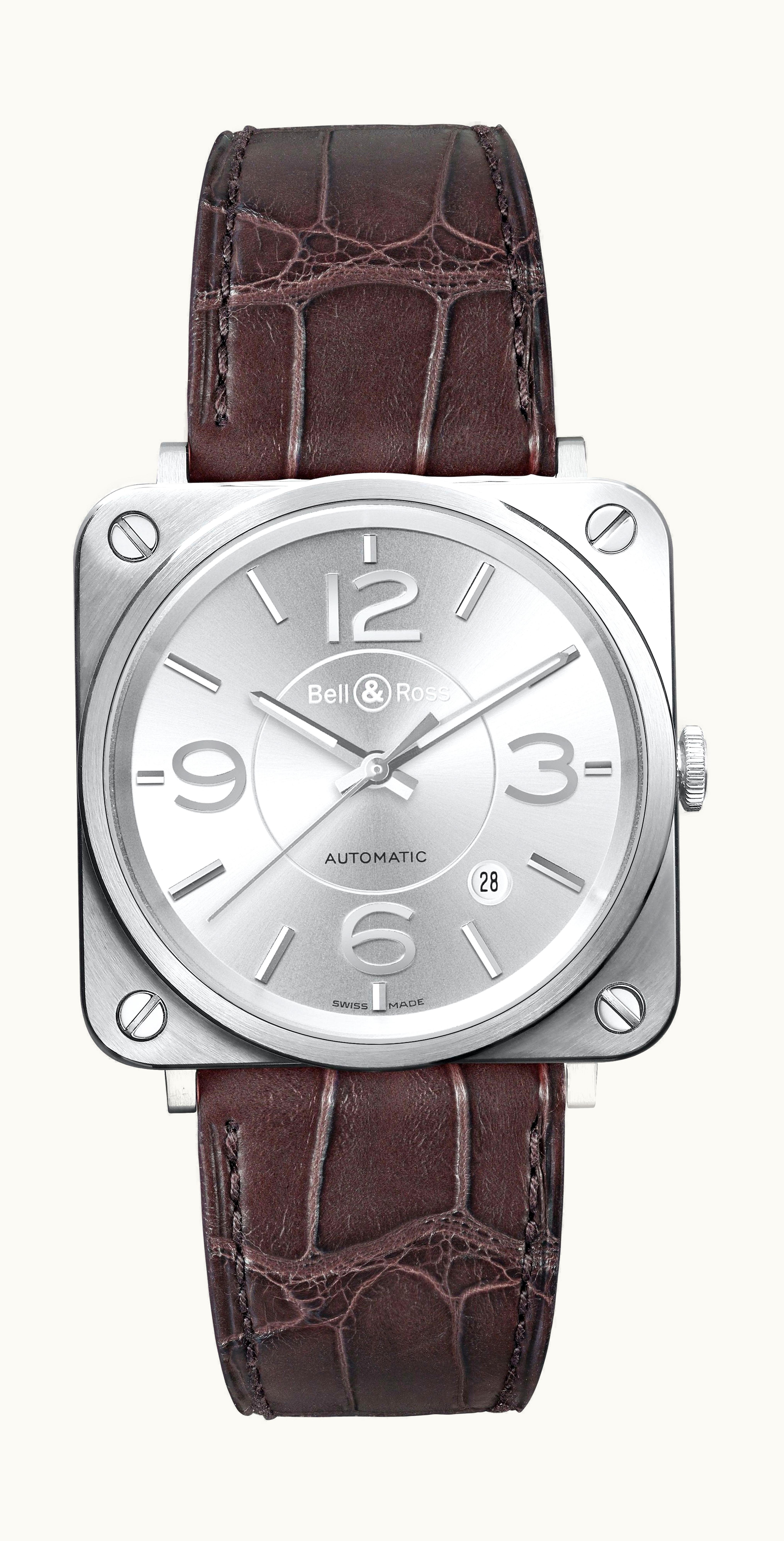 Bell & Ross BR S-92 OFFICER SILVER 39mm - Stainless Steel - Automatic Winding