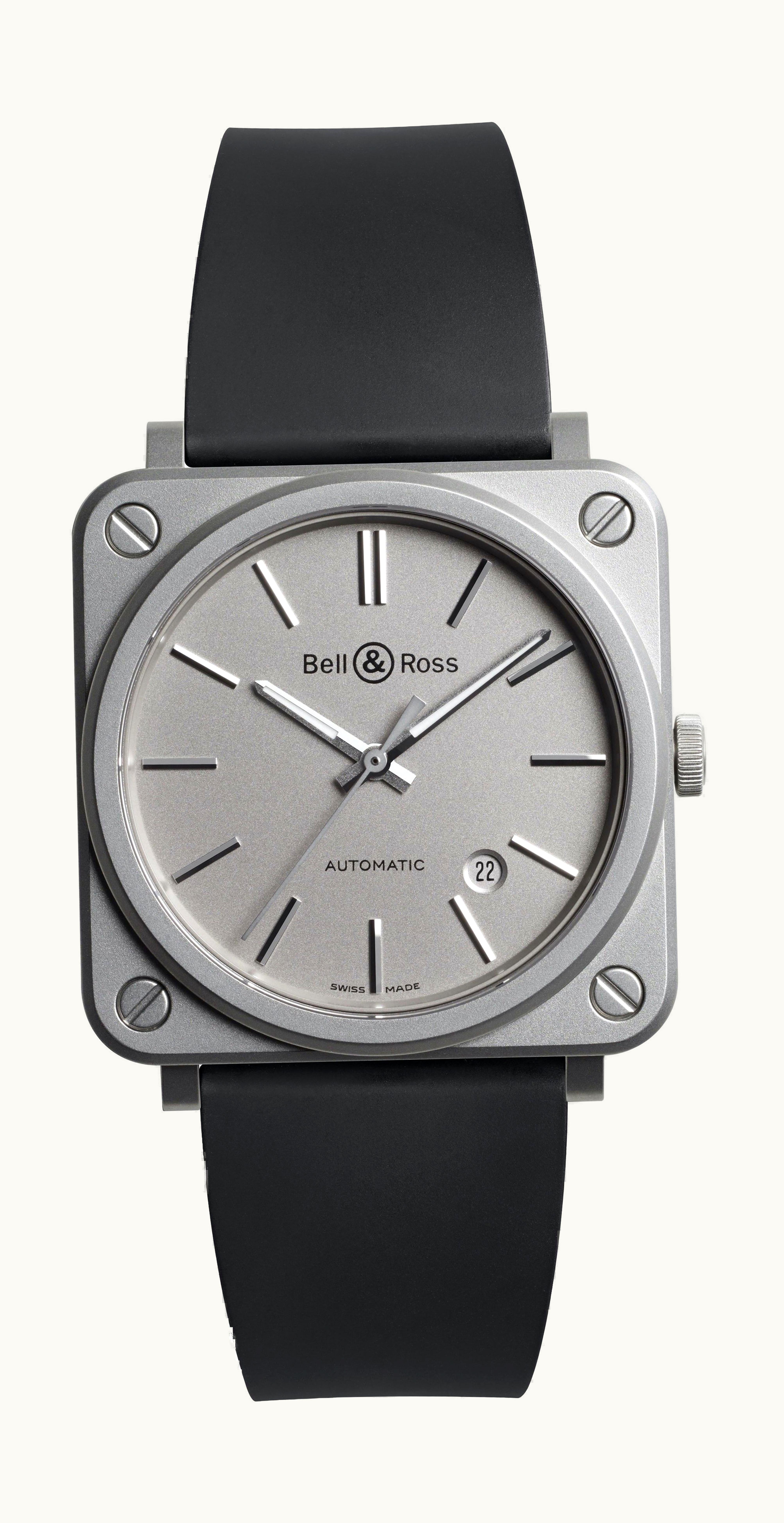 Bell & Ross BR S-92 GREY MATTE 39mm - Stainless Steel - Automatic Winding