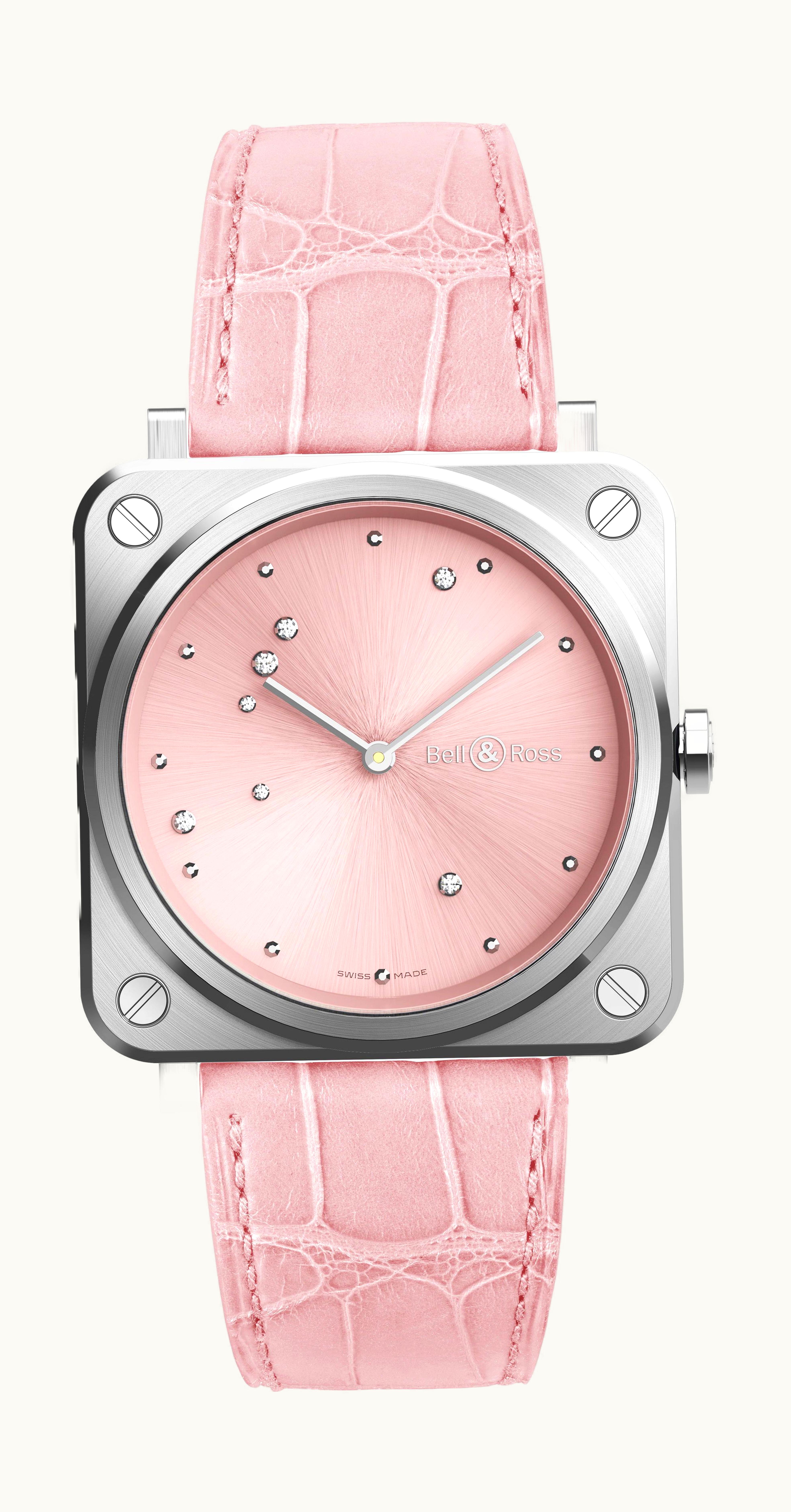 Bell & Ross BR S Pink Diamond Eagle 39mm - Stainless Steel - Quartz
