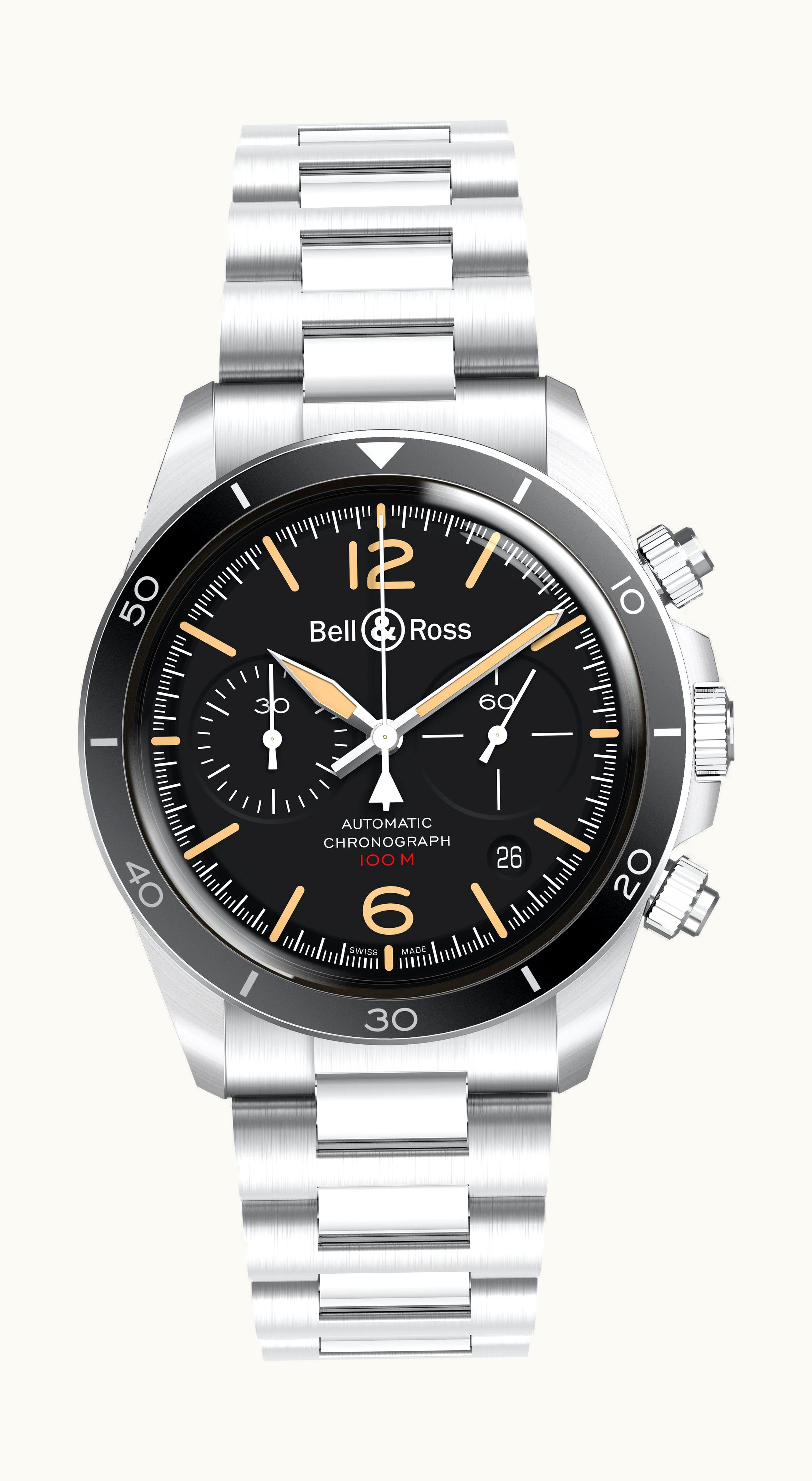 Bell & Ross BR V2-94 Steel Heritage 41mm - Stainless Steel - Automatic Winding