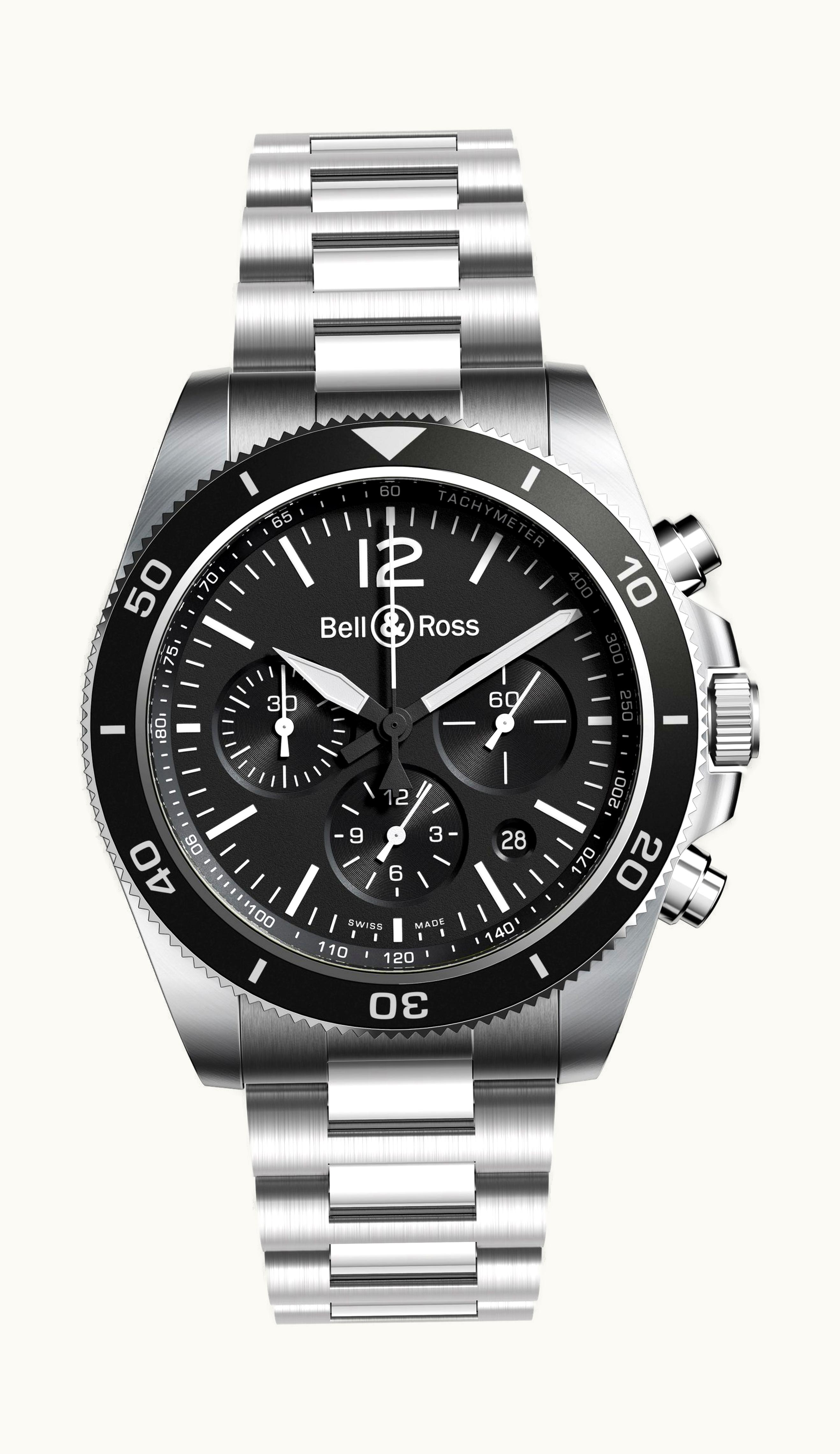 Bell & Ross BR V3-94 Black Steel 43mm - Stainless Steel - Automatic Winding