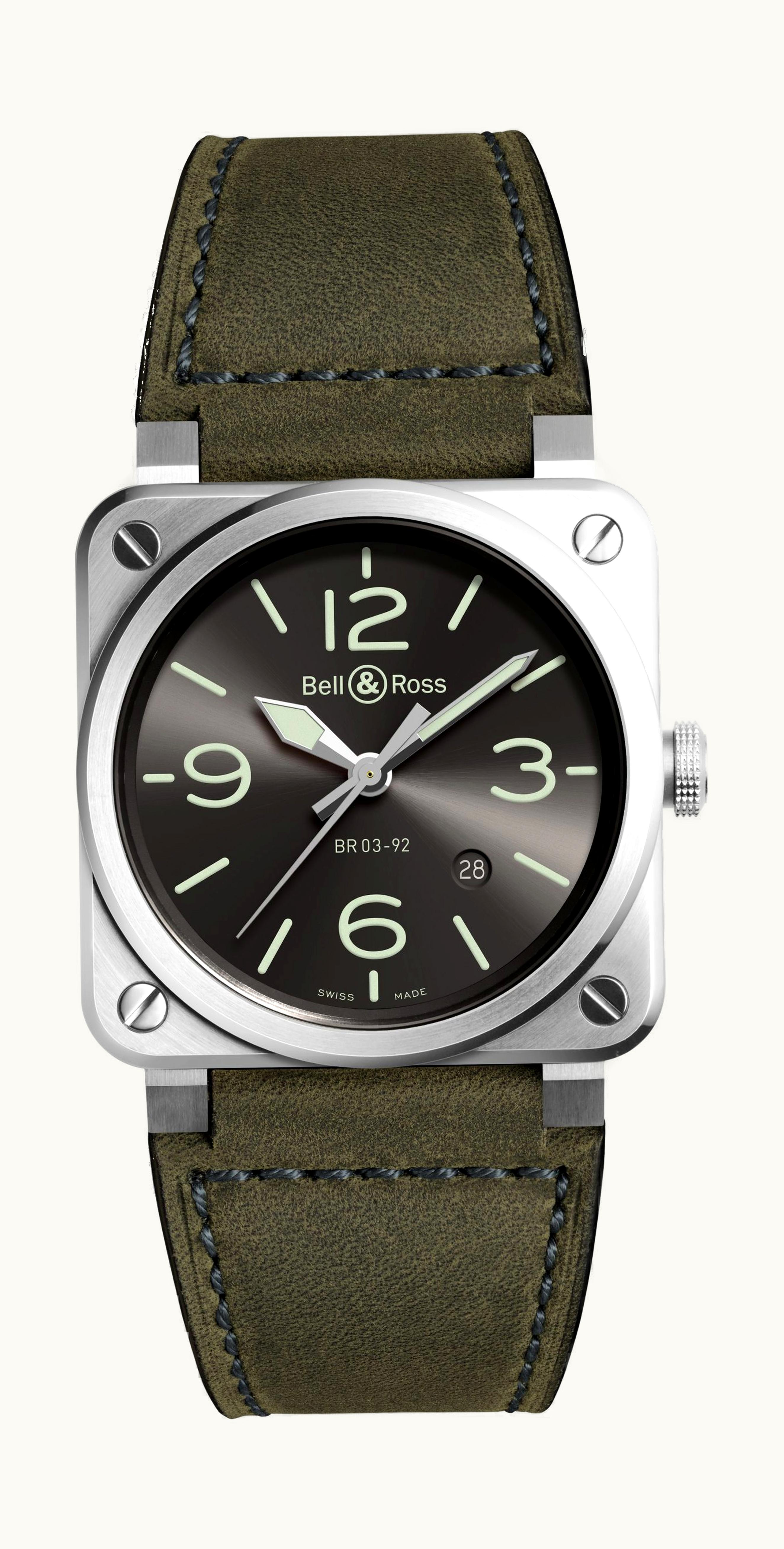 Bell & Ross BR 03-92 Grey Lum 42mm - Stainless Steel - Automatic Winding