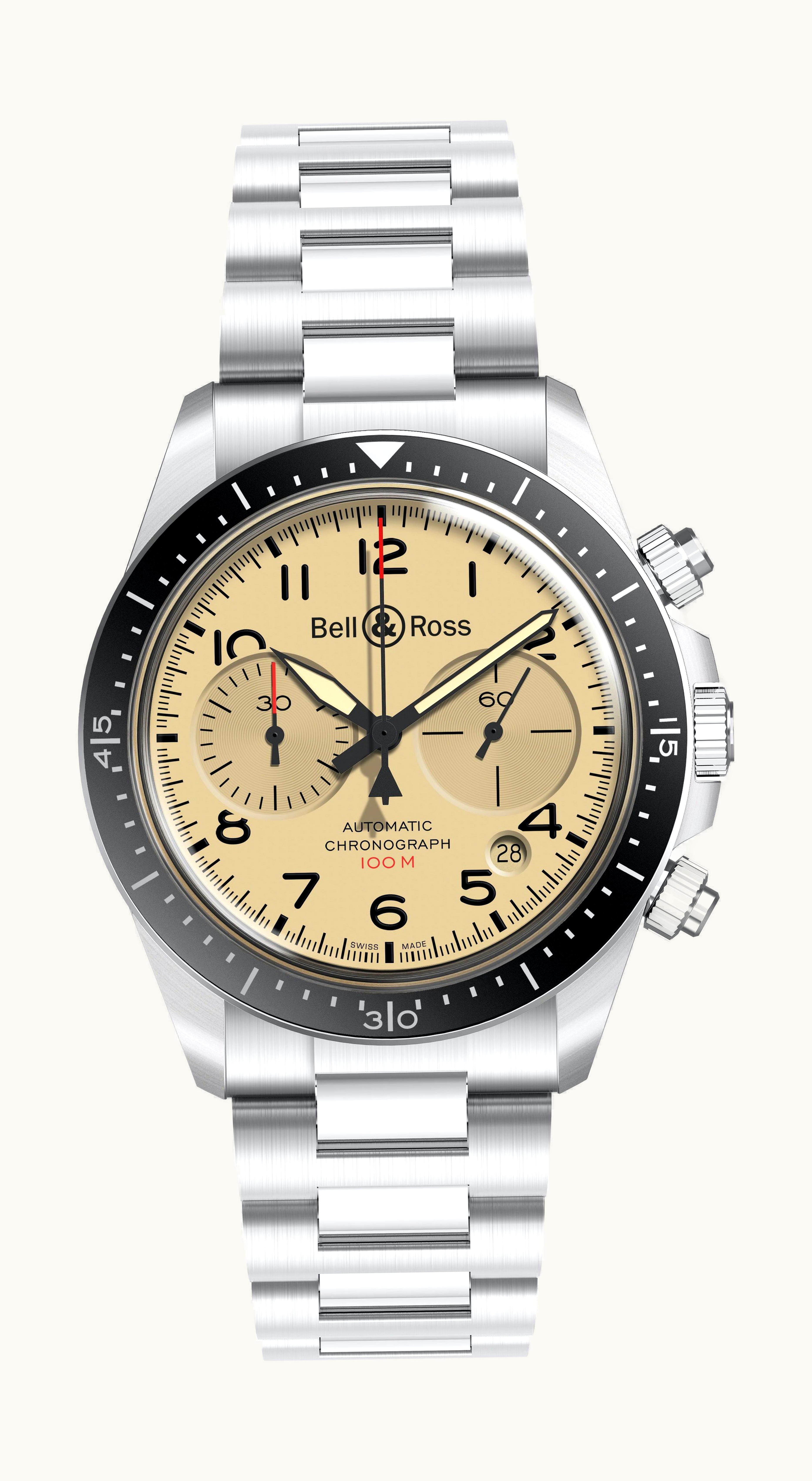 Bell & Ross BR V2-94 Military Beige 41mm - Stainless Steel - Automatic Winding