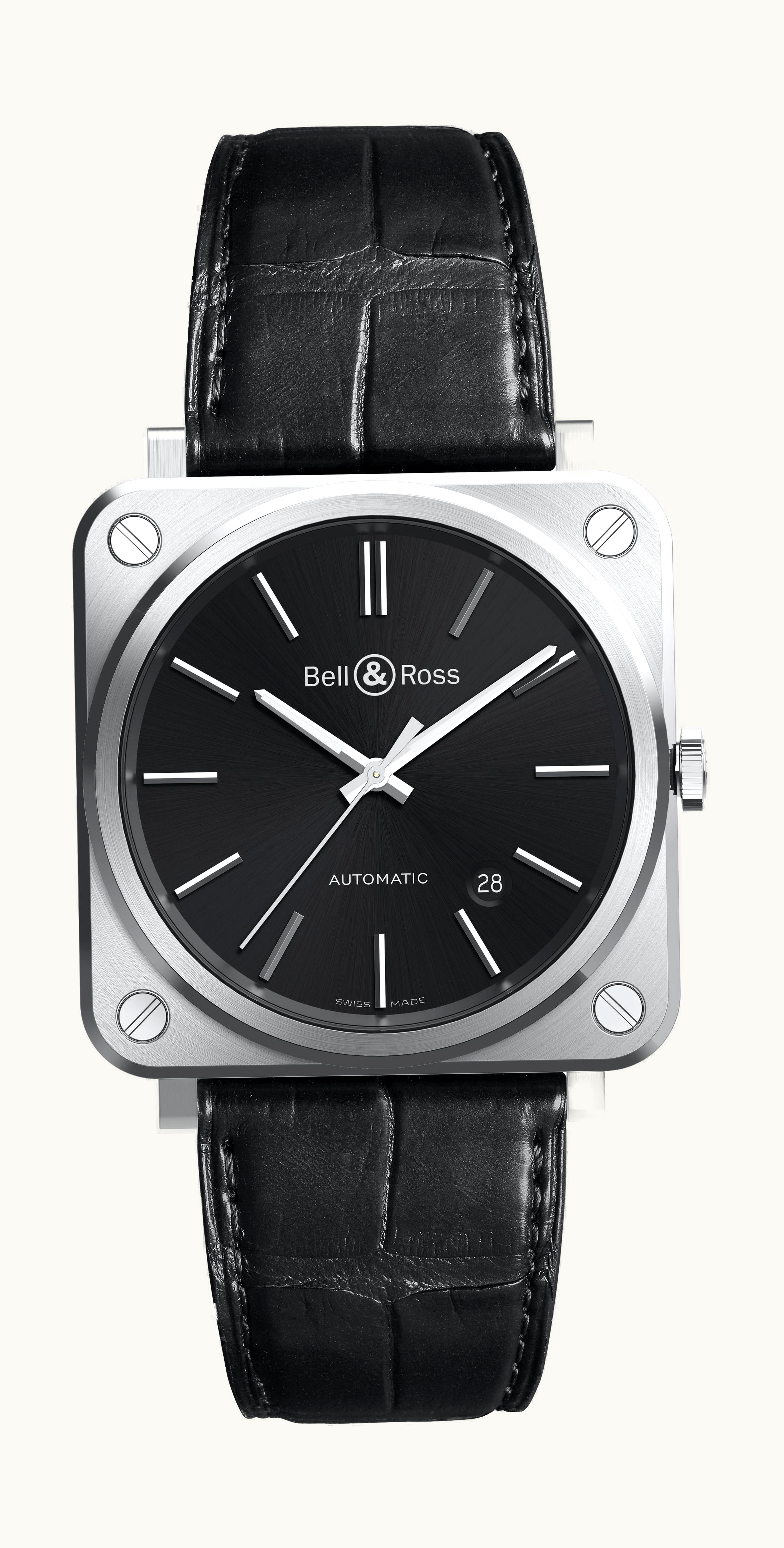 Bell & Ross BR S-92 BLACK STEEL 39mm - Stainless Steel - Automatic Winding
