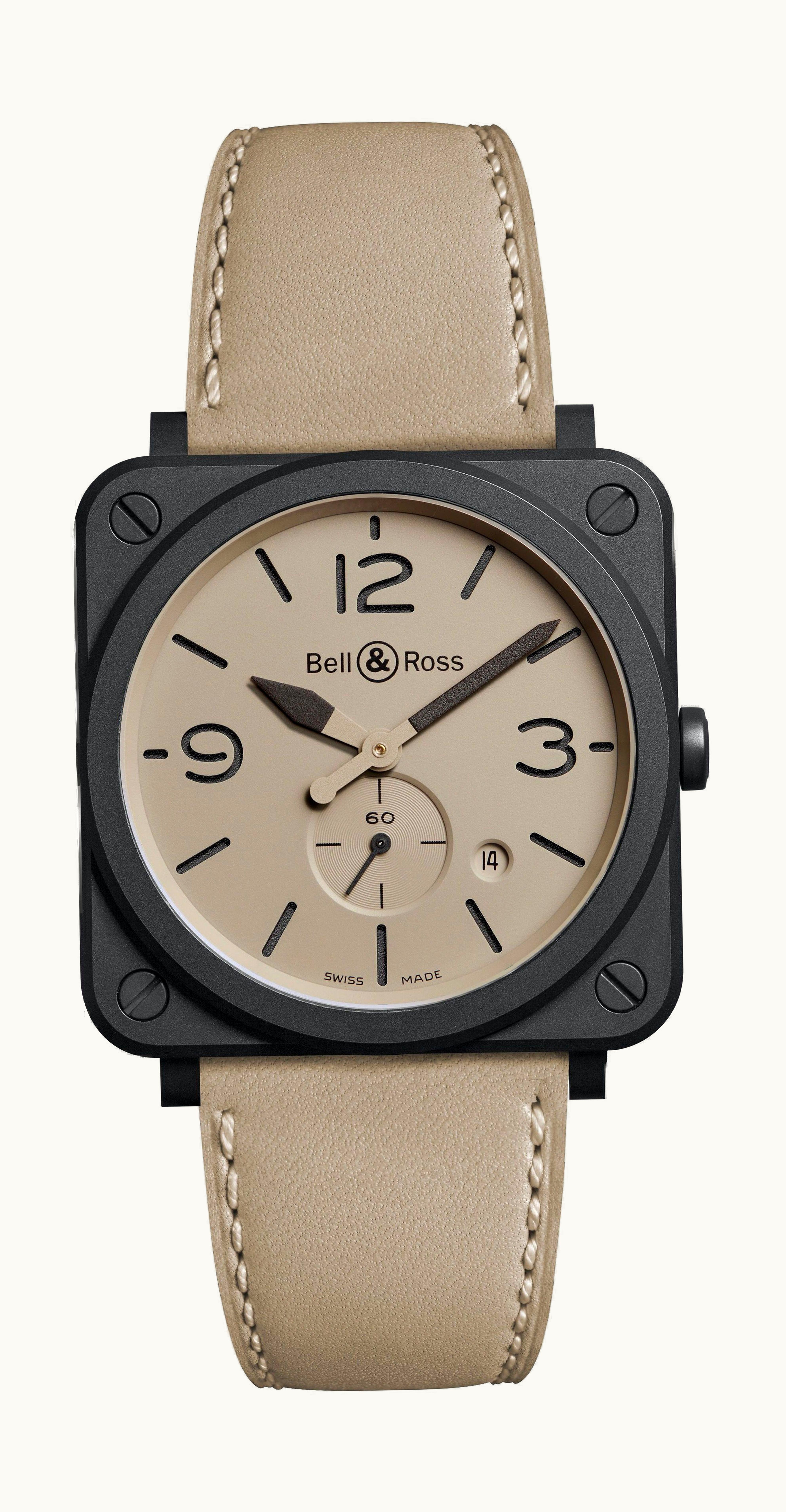 Bell & Ross BR S DESERT TYPE 39mm - Black PVD, Ceramic - Quartz