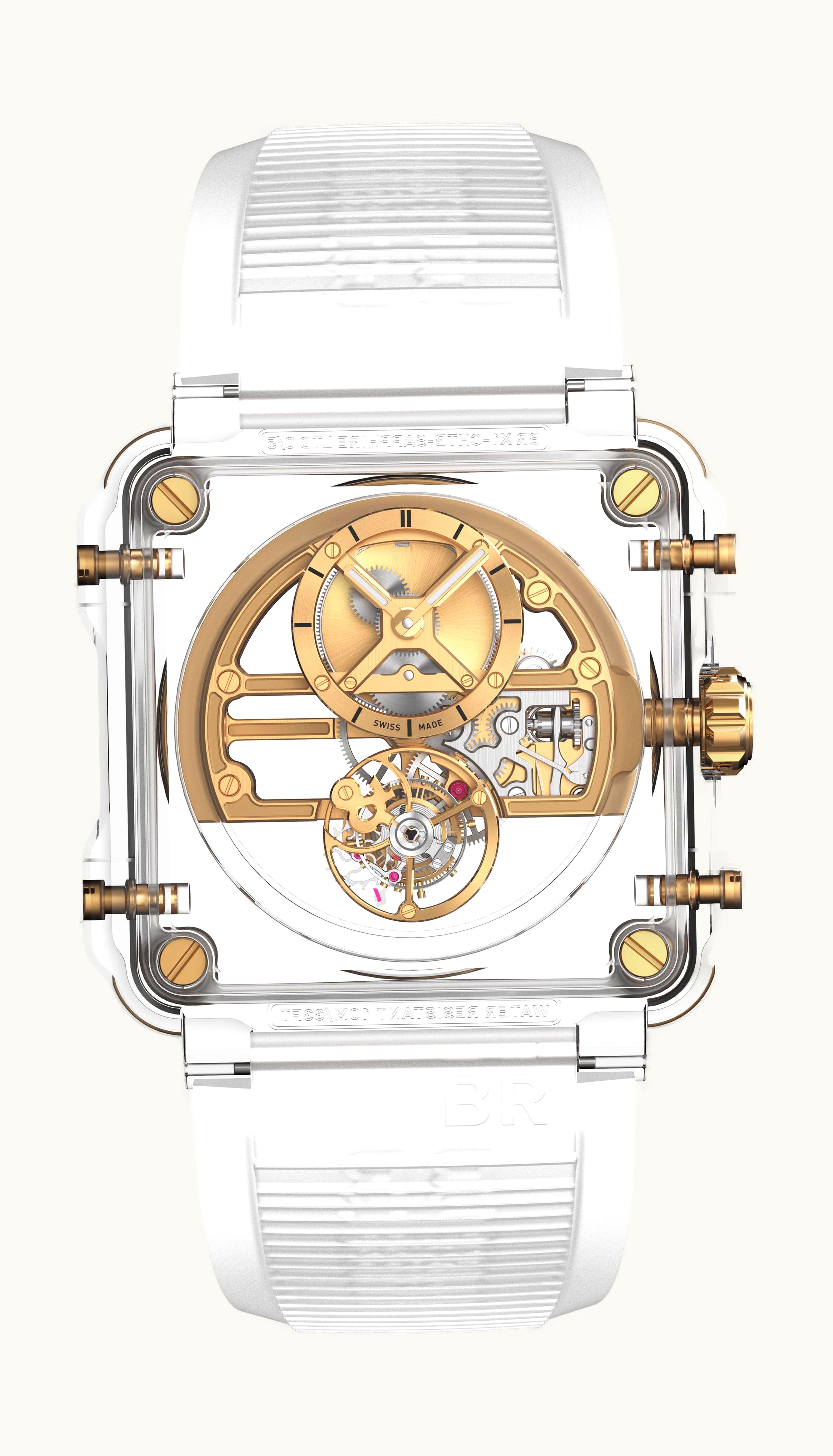 Bell & Ross BR-X1 SKELETON TOURBILLON SAPPHIRE GOLD