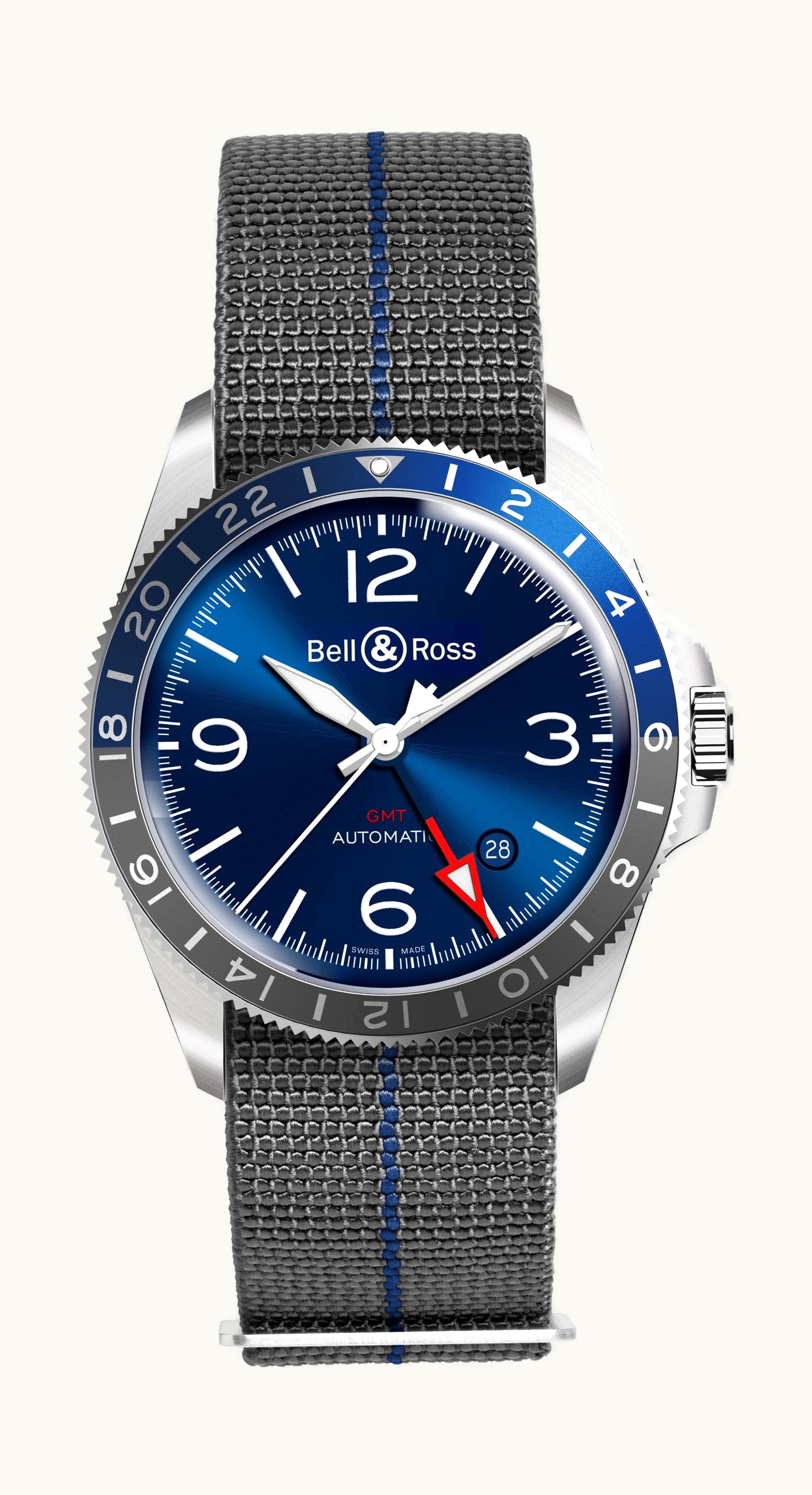 Bell & Ross BR V2-93 GMT Blue